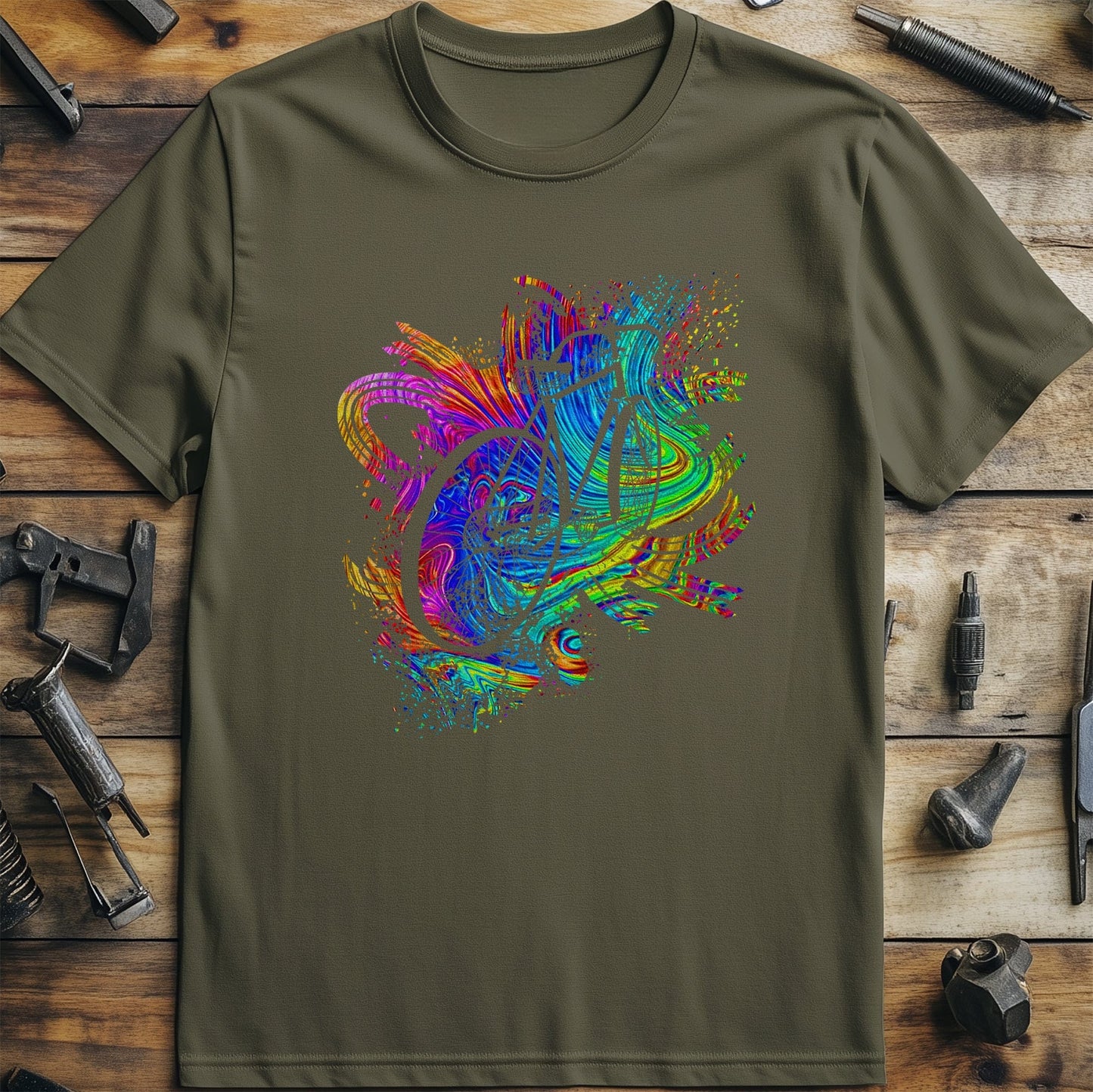 Cycling (207) T-Shirt - Colorful