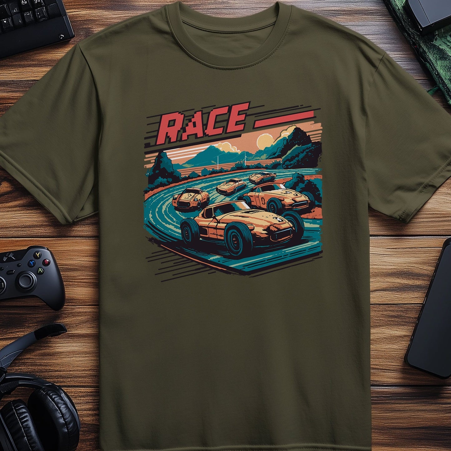 Pixel 1 Race Car T-shirt