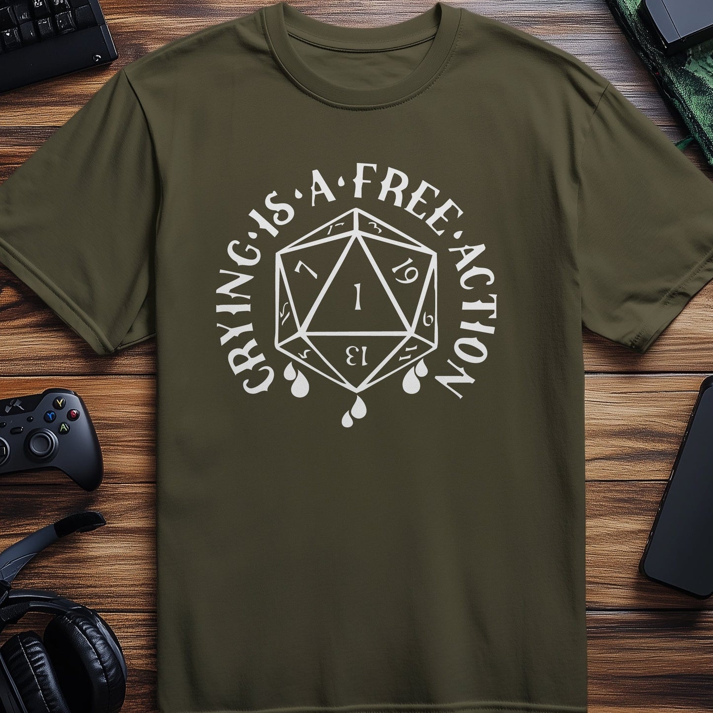 Crying is a Free Action T-Shirt