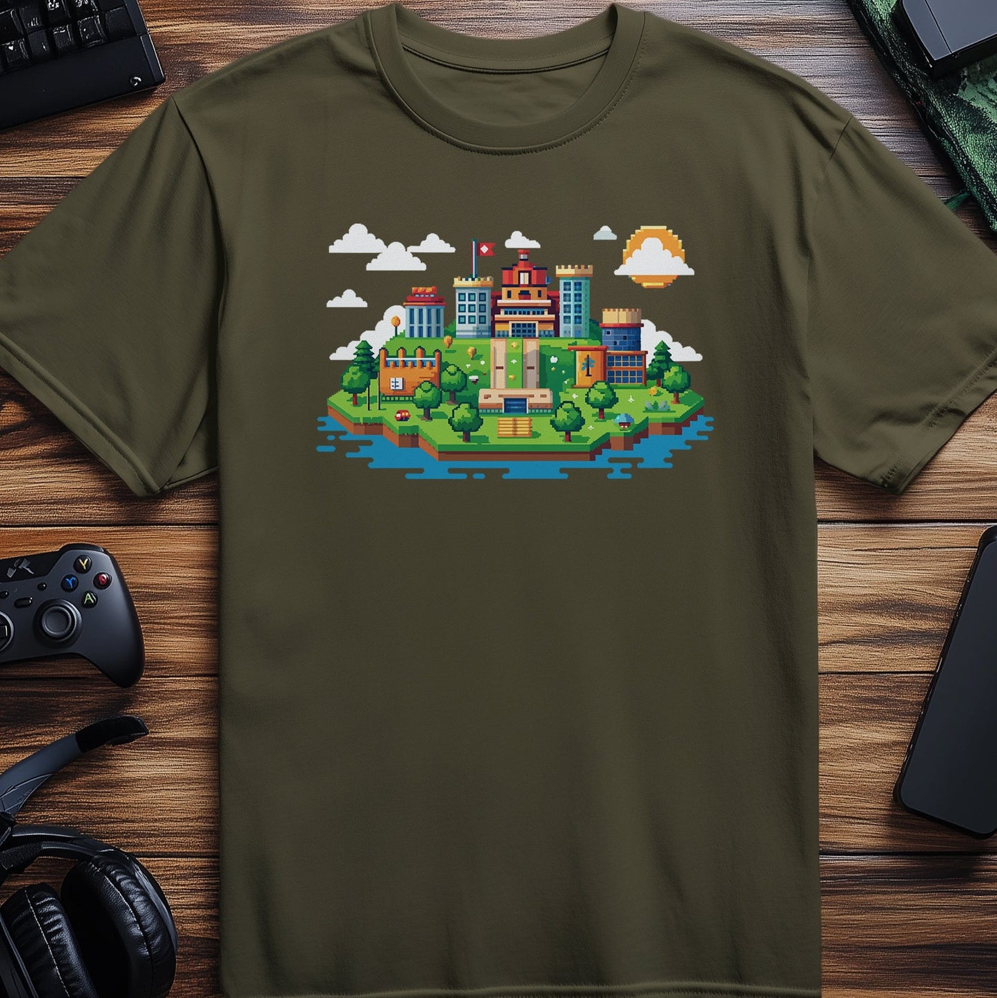 Pixel 49 T-shirt Retro Pixelated City Fun