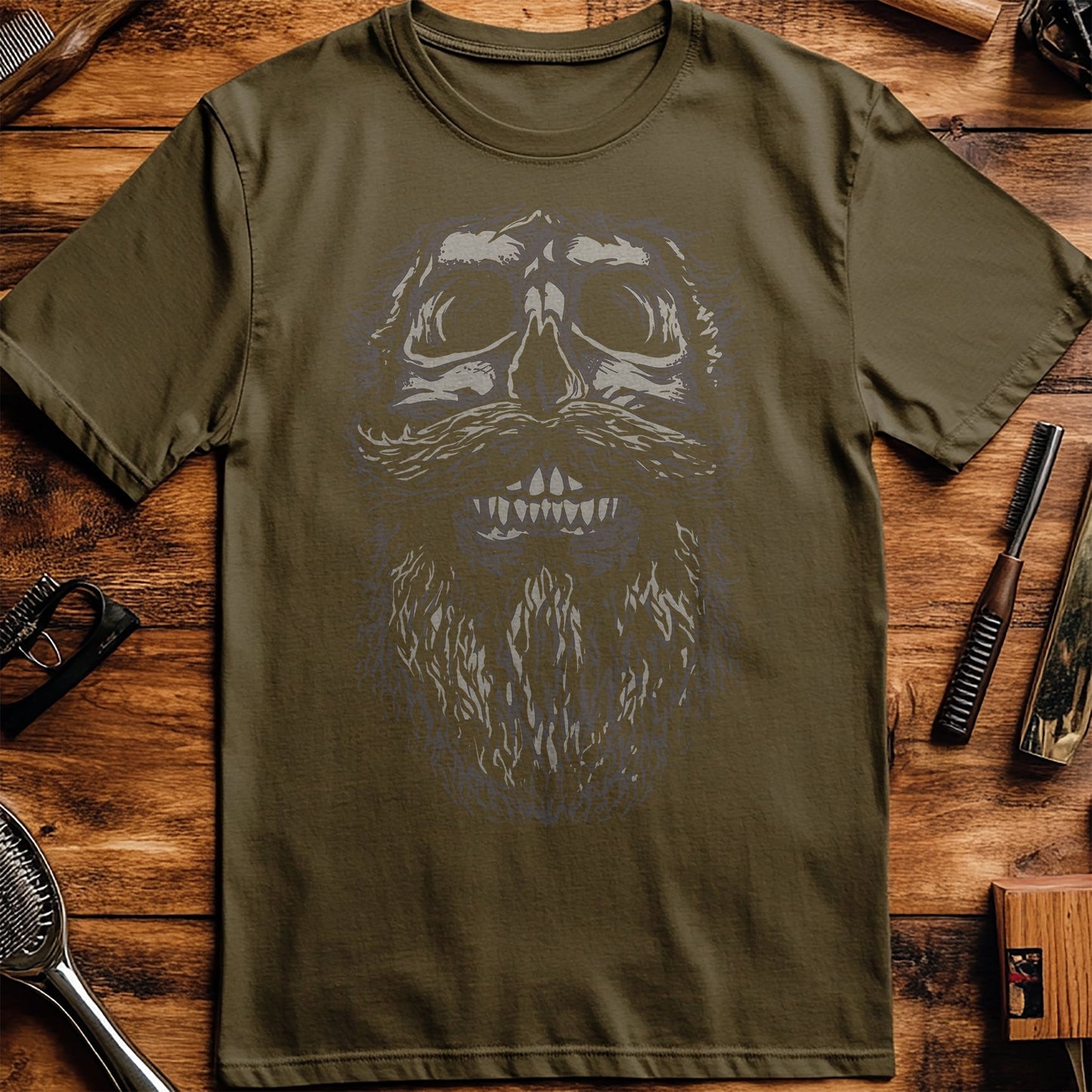Skull Beard Gothic T-Shirt