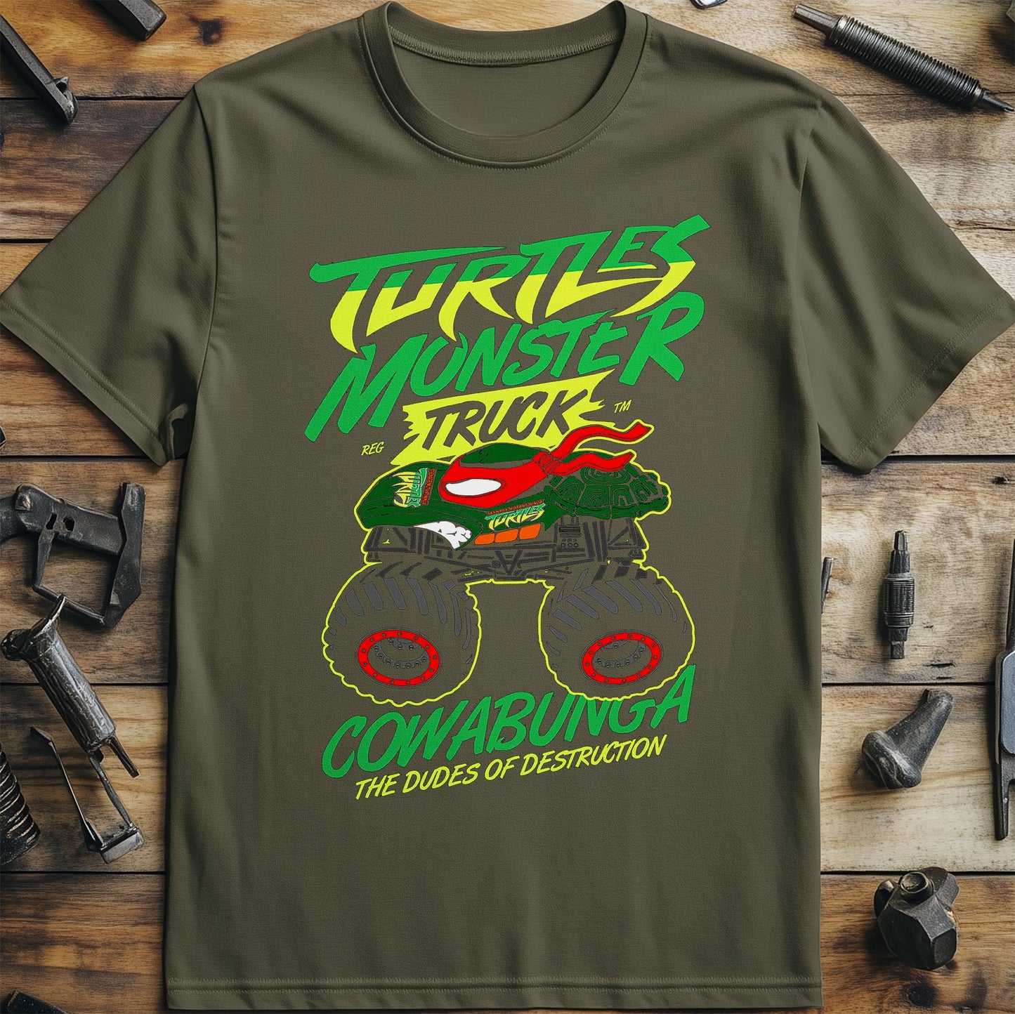 Turtle Monster Truck T-Shirt