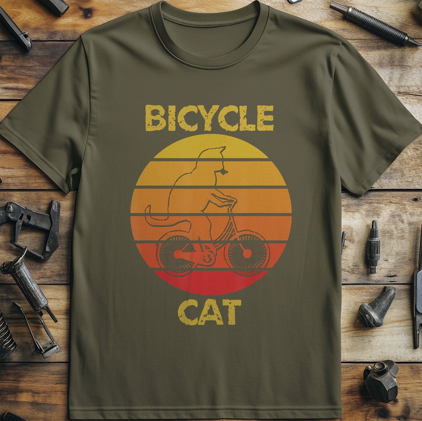 Cycling Cat T-Shirt Purr-fectly