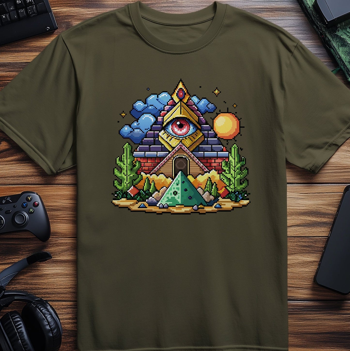 Pixel 81 T-shirt  Epic Zelda Eye Design