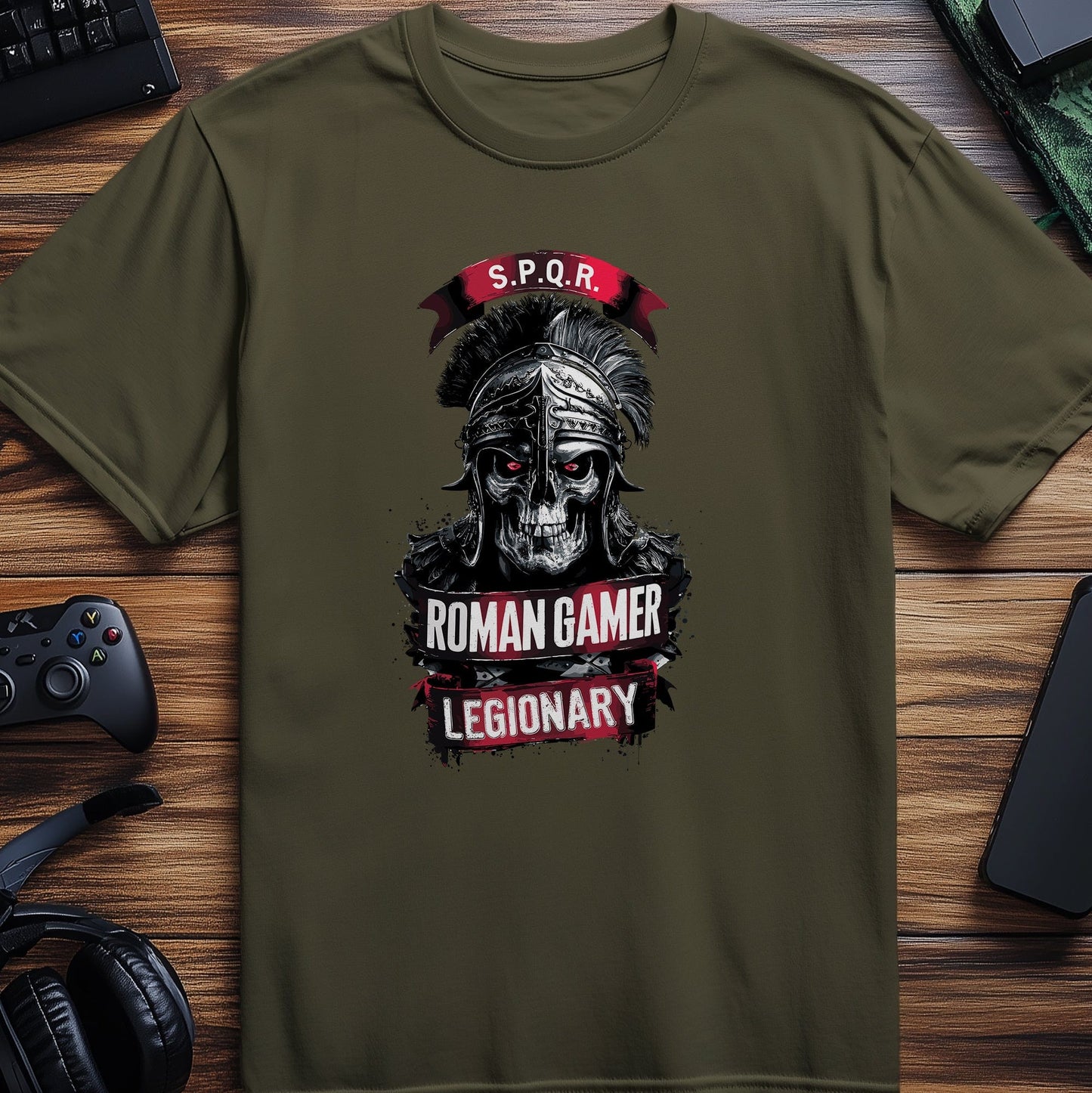 Gamer68 T-Shirt Spartan Helmet