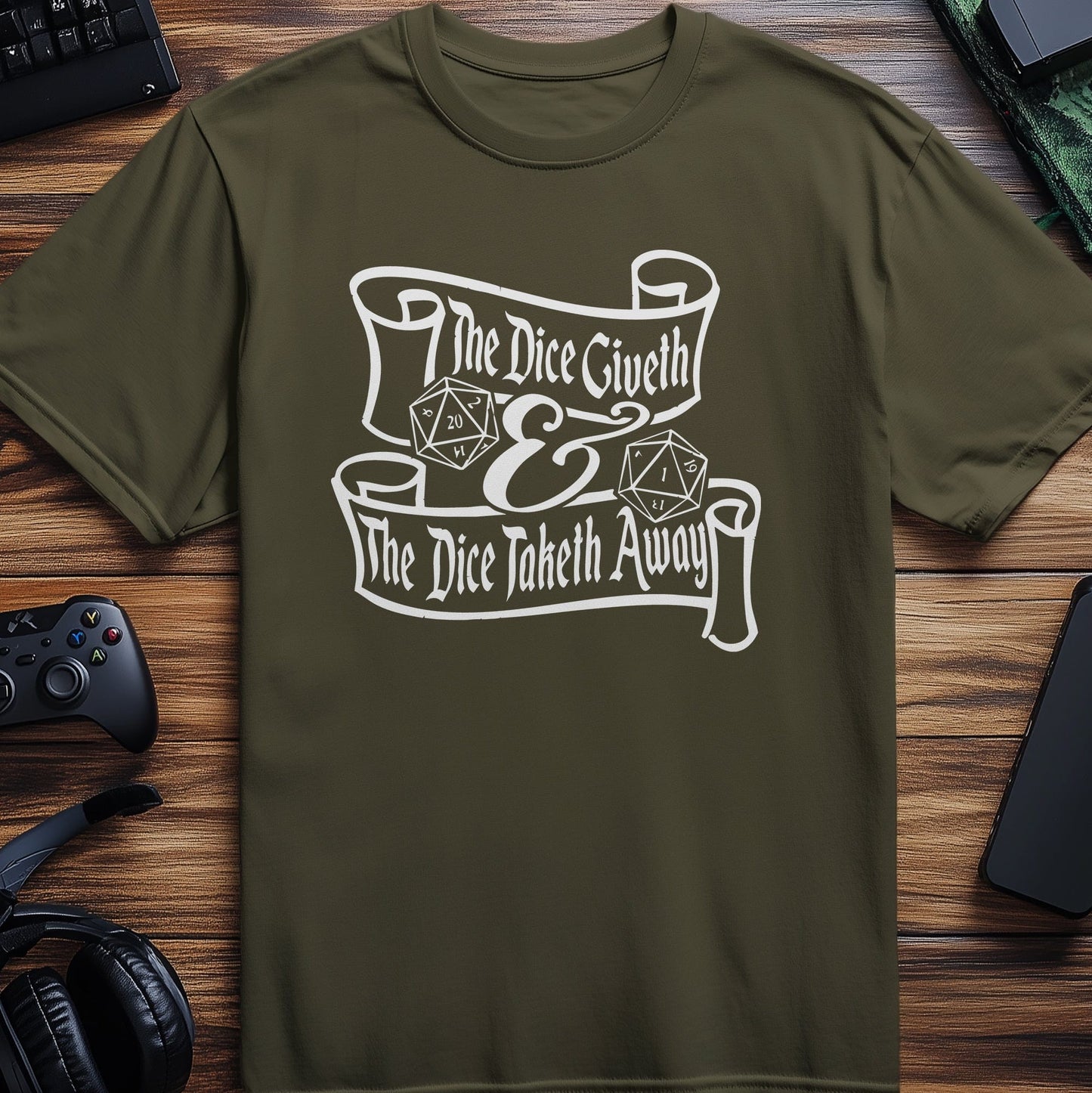 Dice Giveth Taketh Away T-shirt