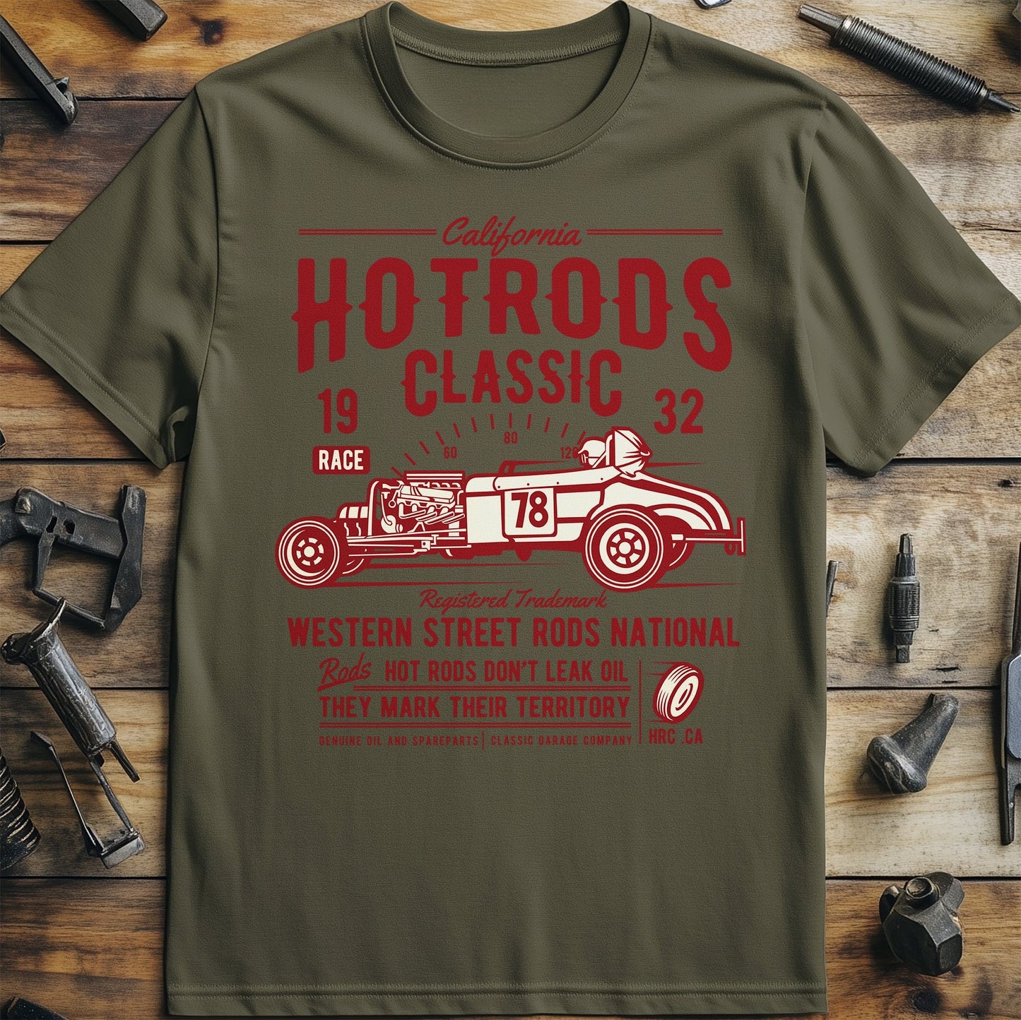 Hot Rods Race Classic T-shirt