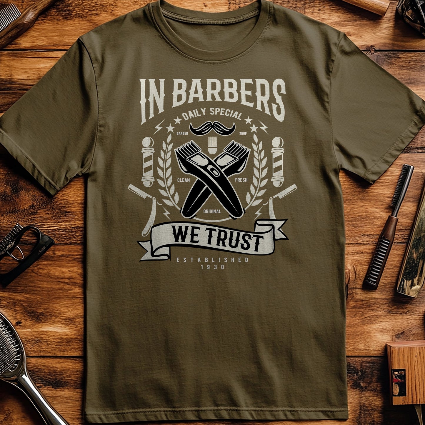 In Barbers We Trust T-Shirt