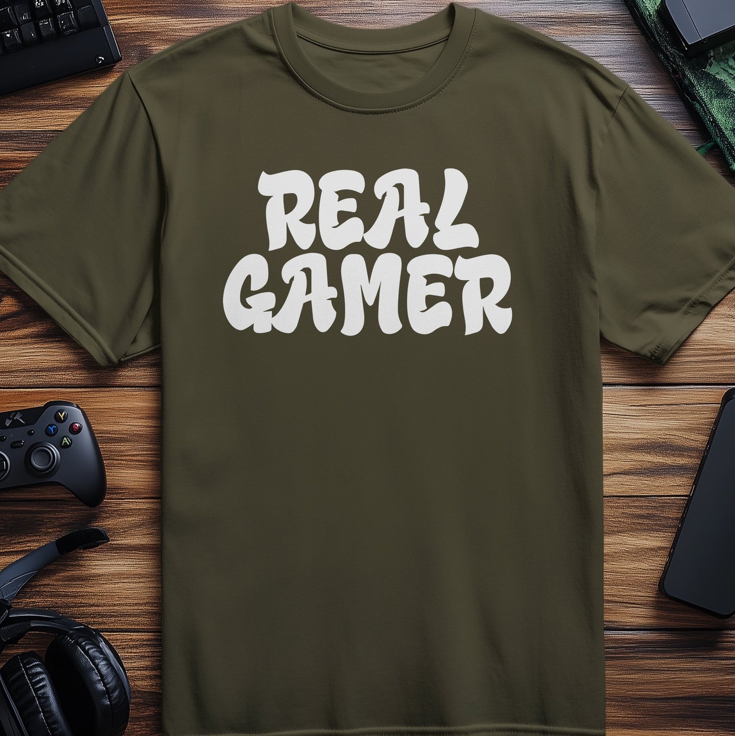 Real Gamer Text T-Shirt