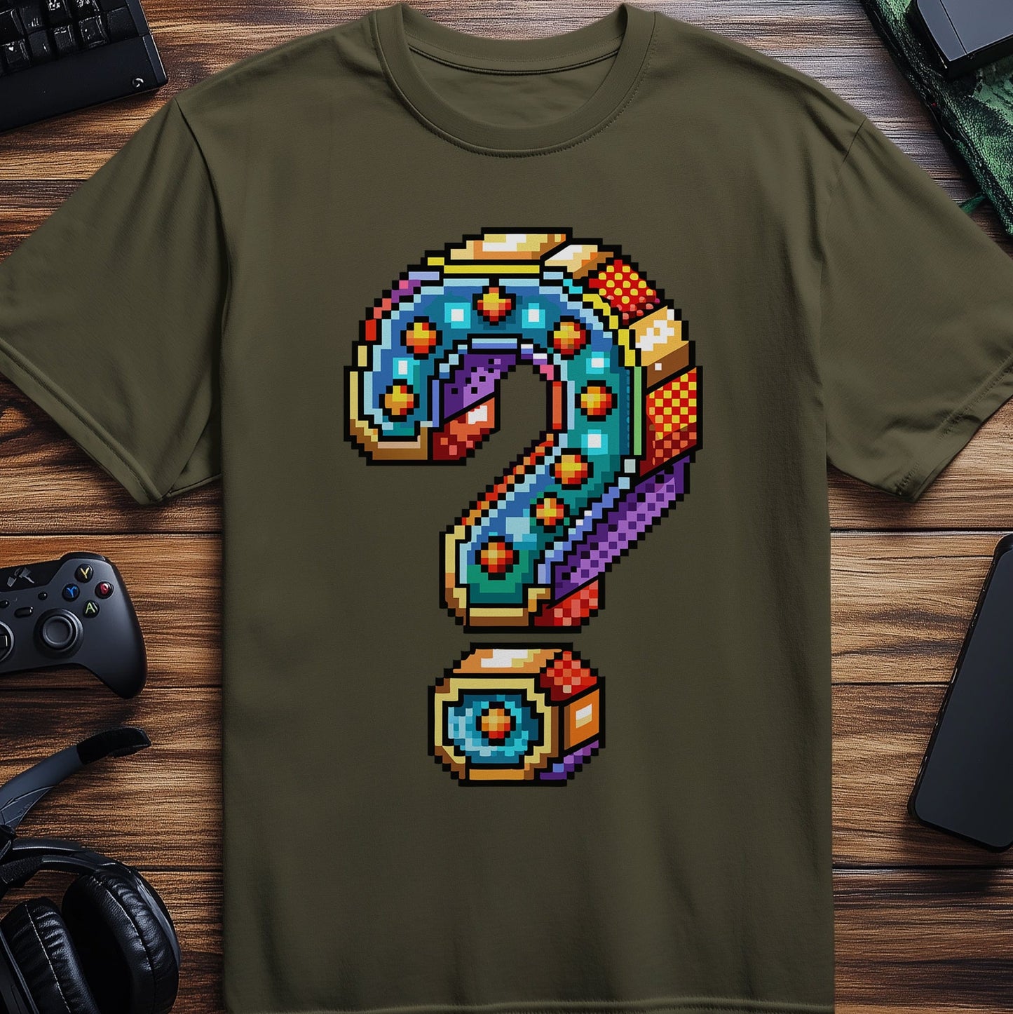 Pixel 37 T-shirt  question mark