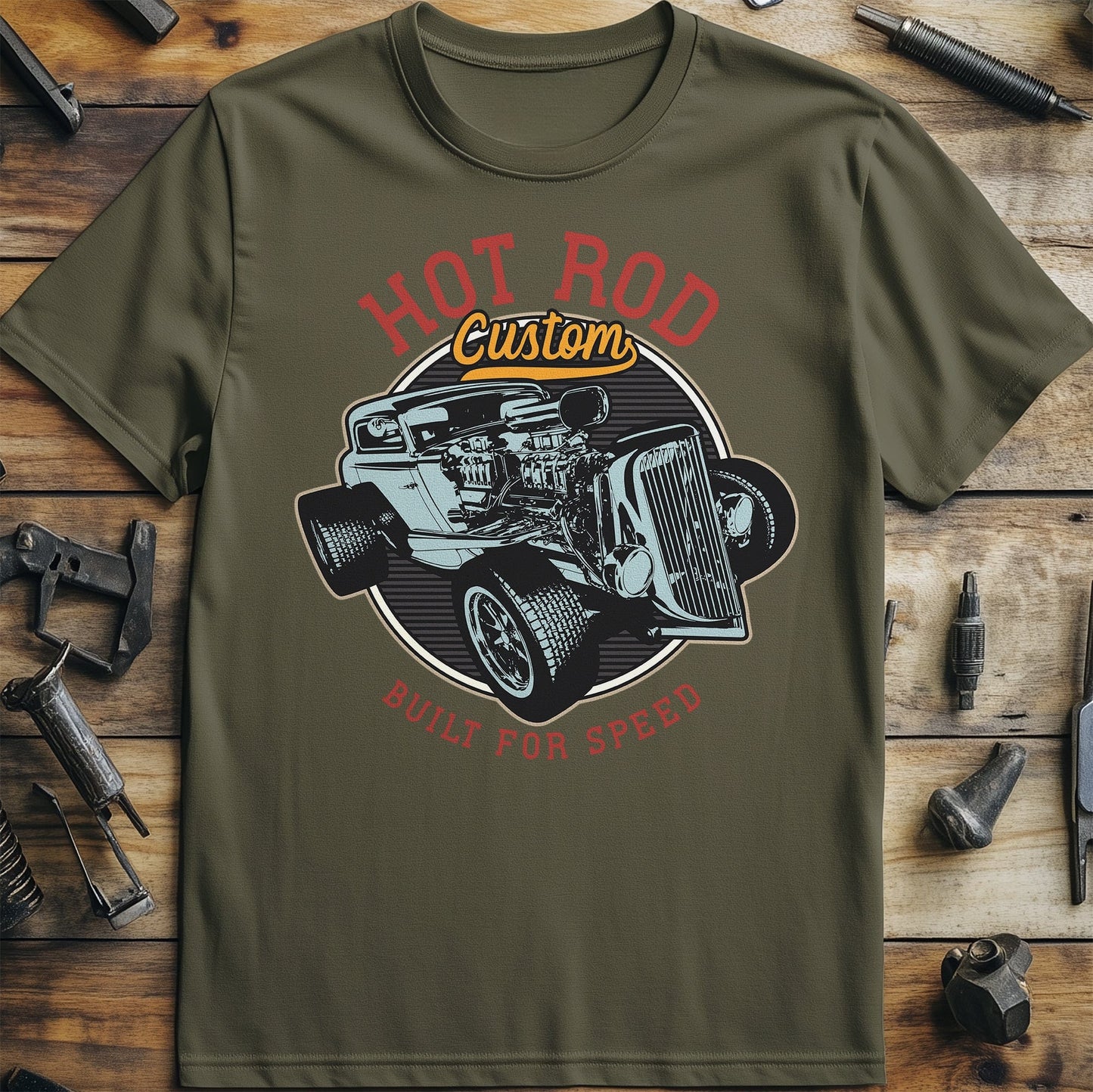 Hot Rod Custom Built for Speed T-Shirt
