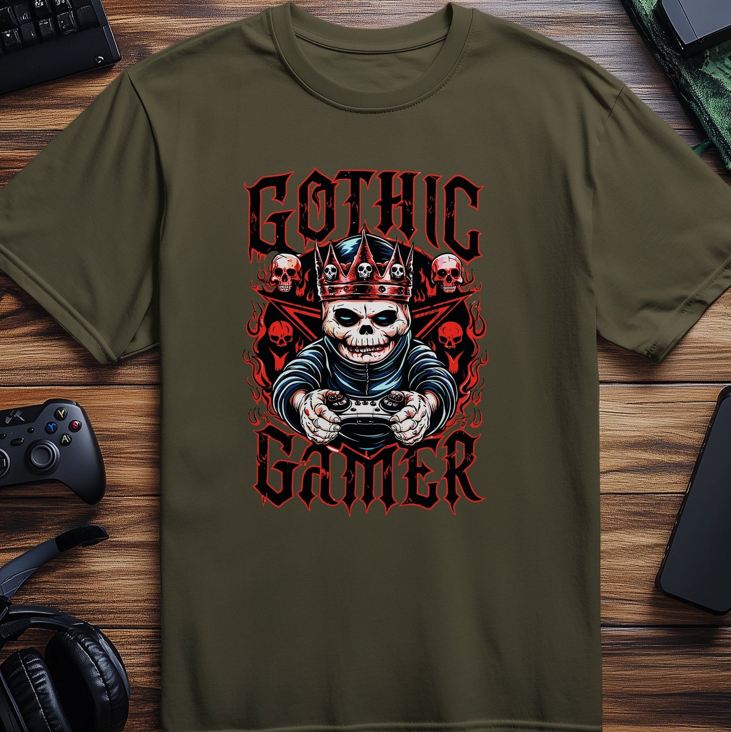 Gamer6 Skeleton Throne t-shirt