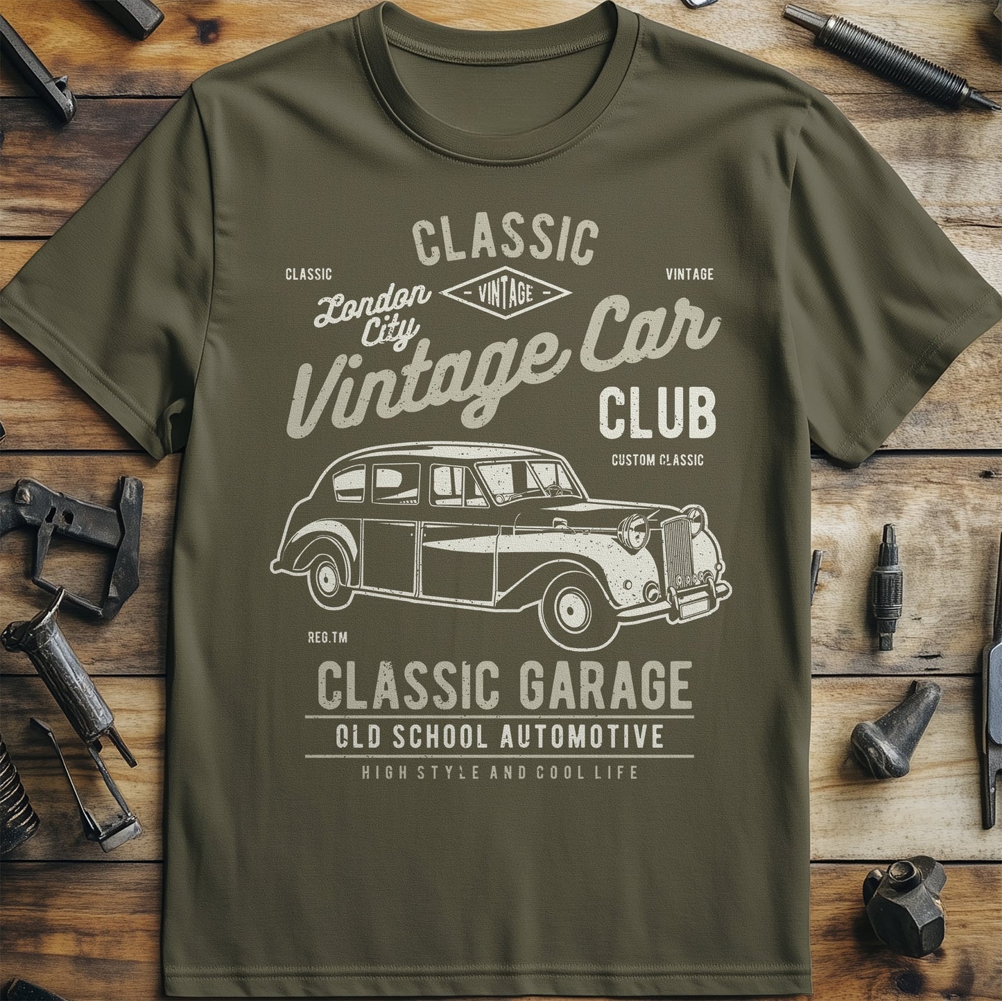 Vintage London Car T-shirt
