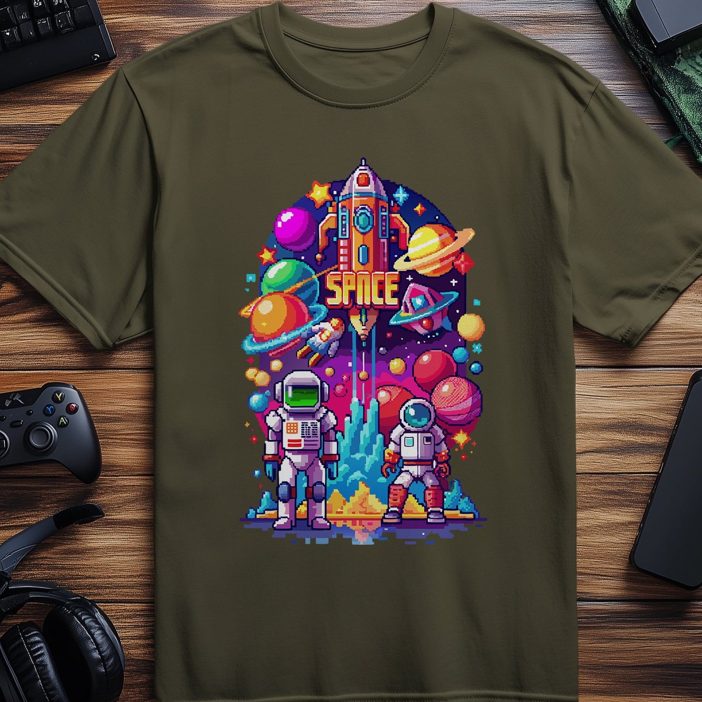Pixel 97 Astronaut Adventure T-Shirt