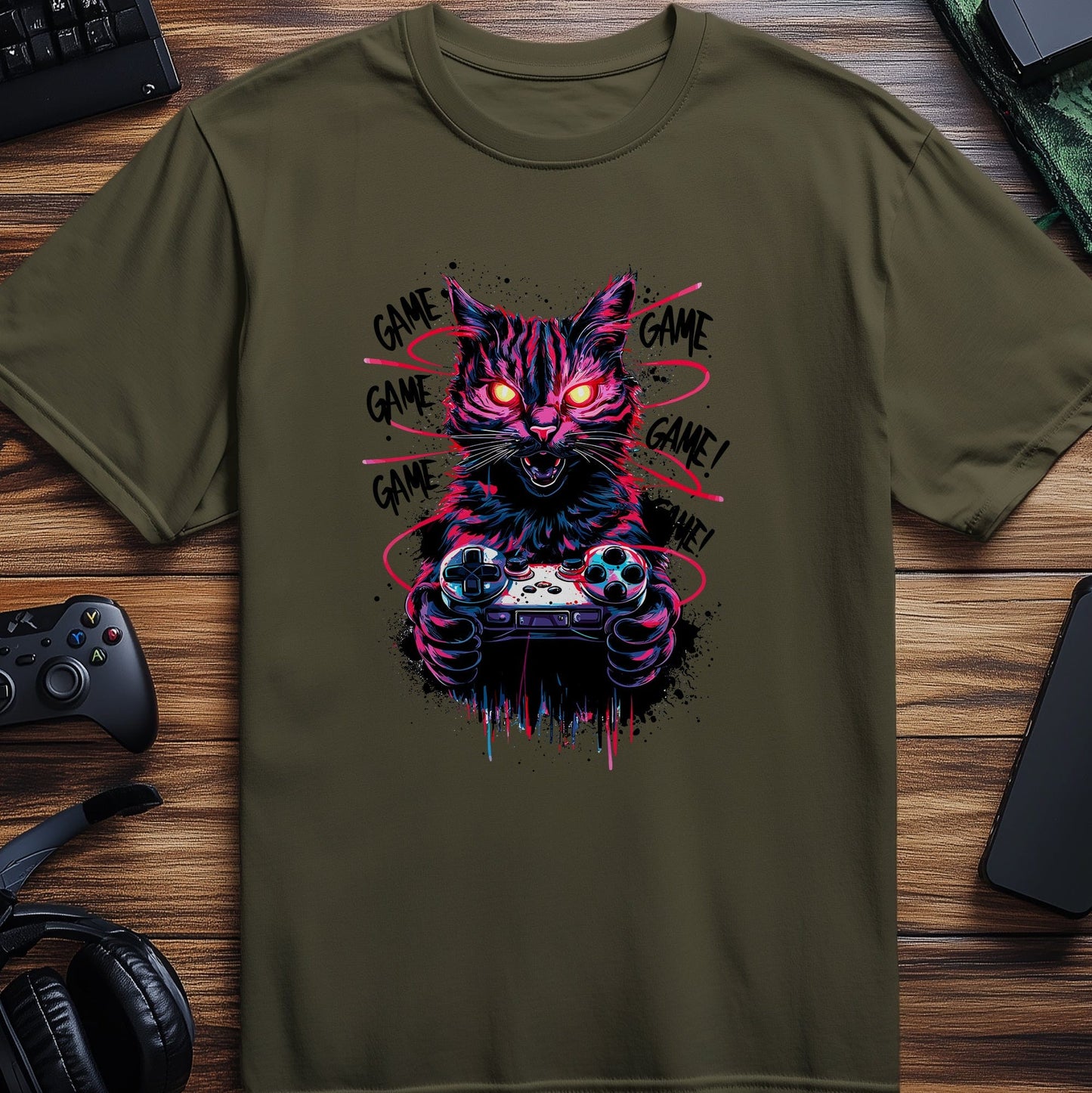 Gamer90 Cat-tastic T-Shirt