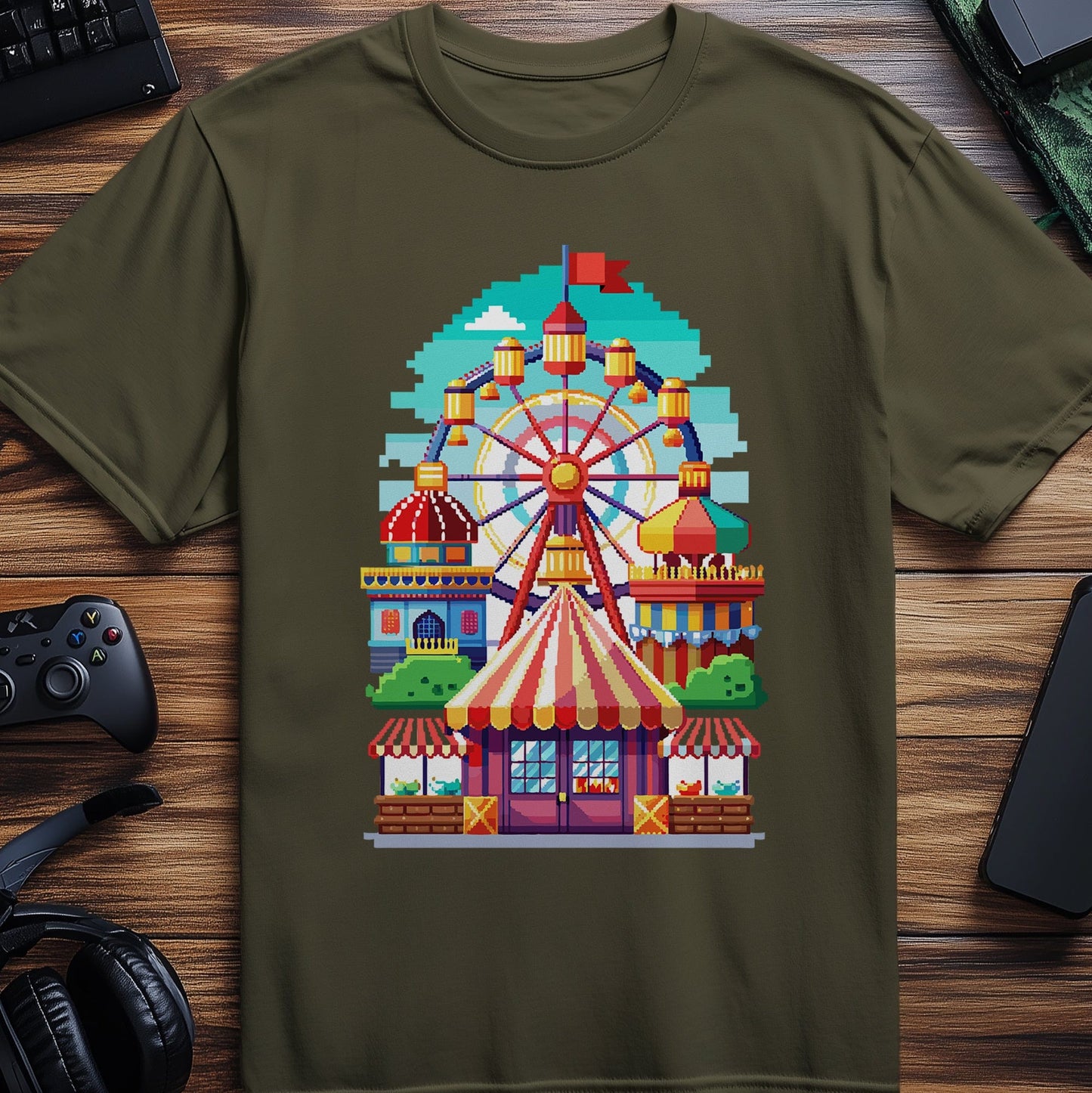 Pixel 26 Ferris Wheel T-shirt