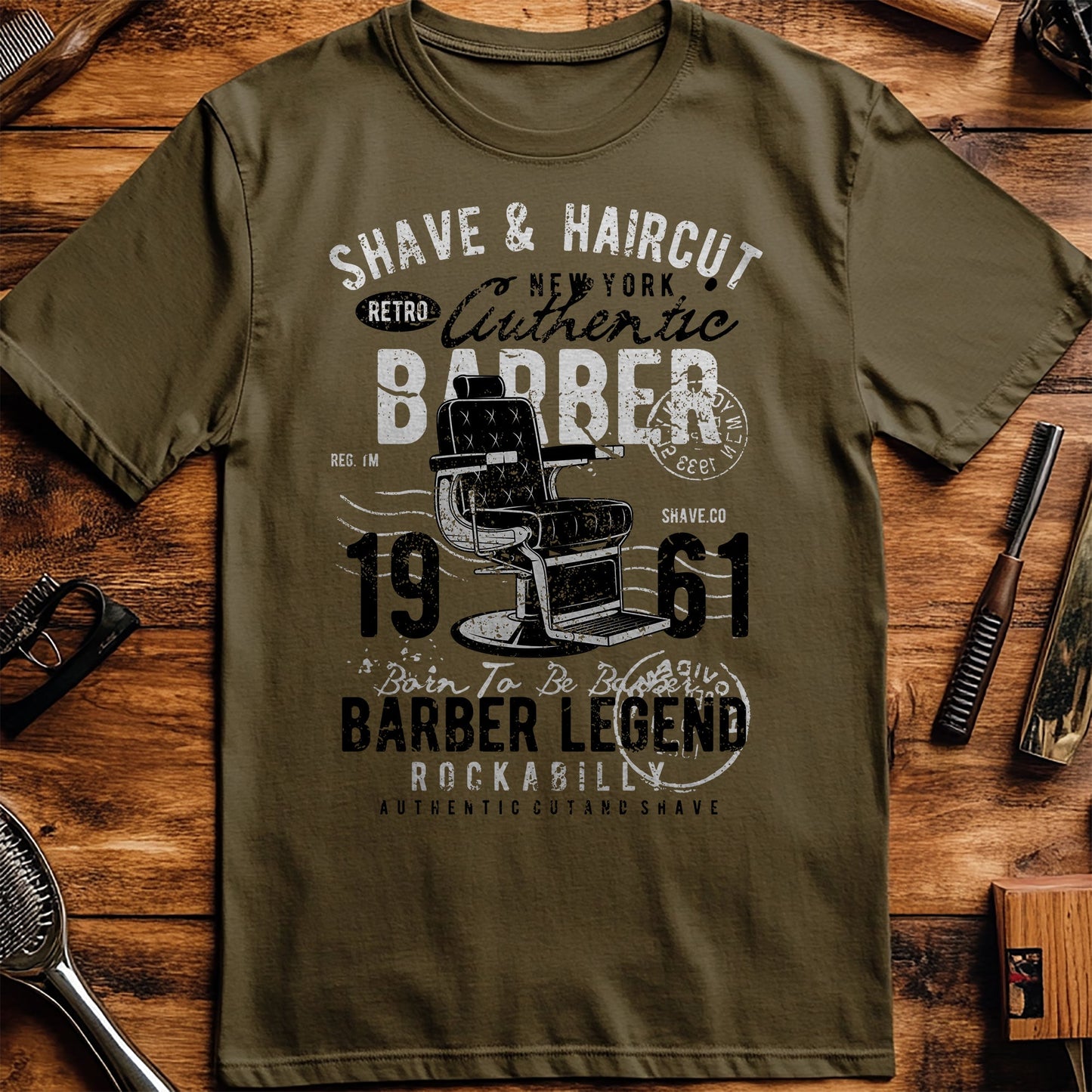 Retro Barber 1961 T-Shirt