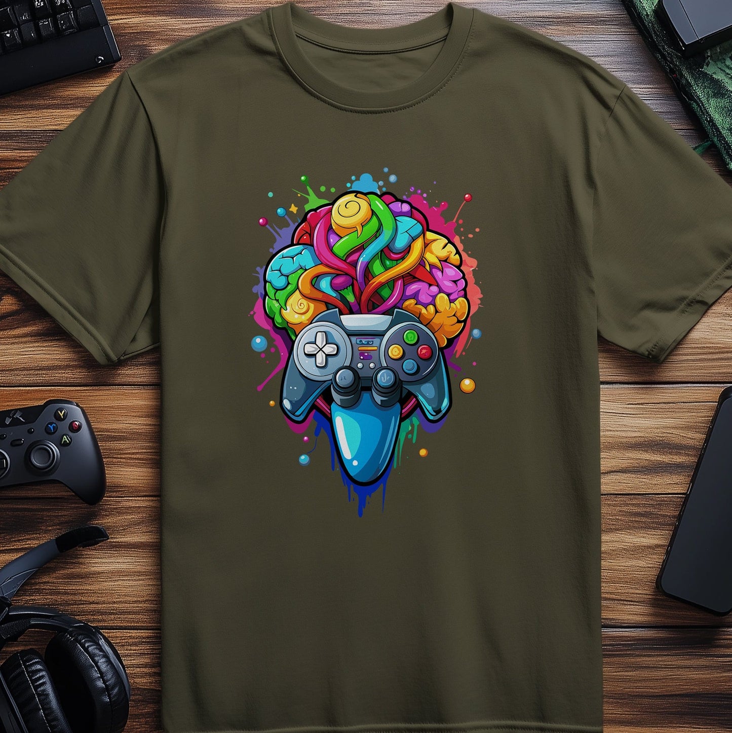 Gamer51 t-shirt brain