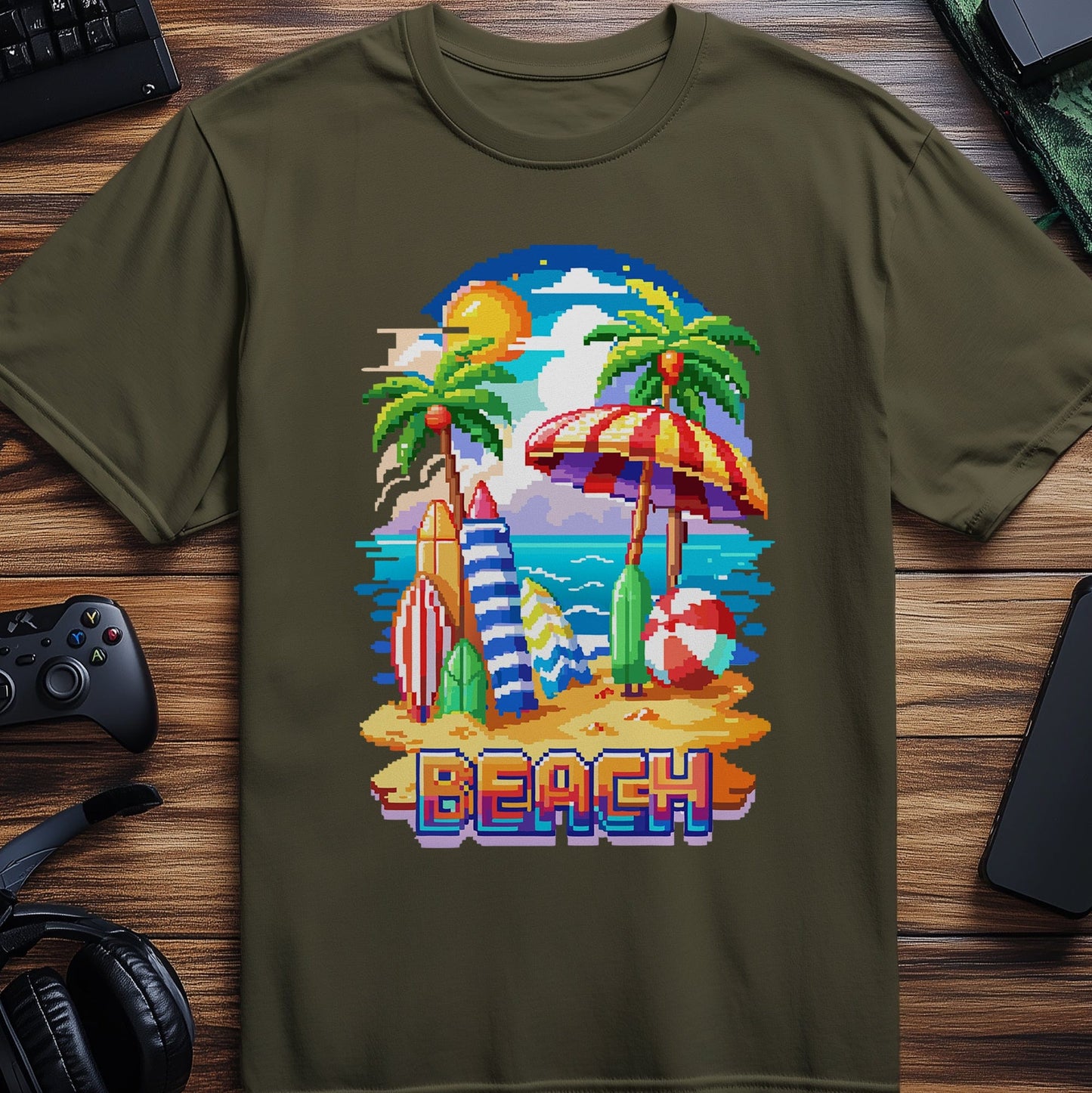 Pixel 38 Beach Vibes T-Shirt