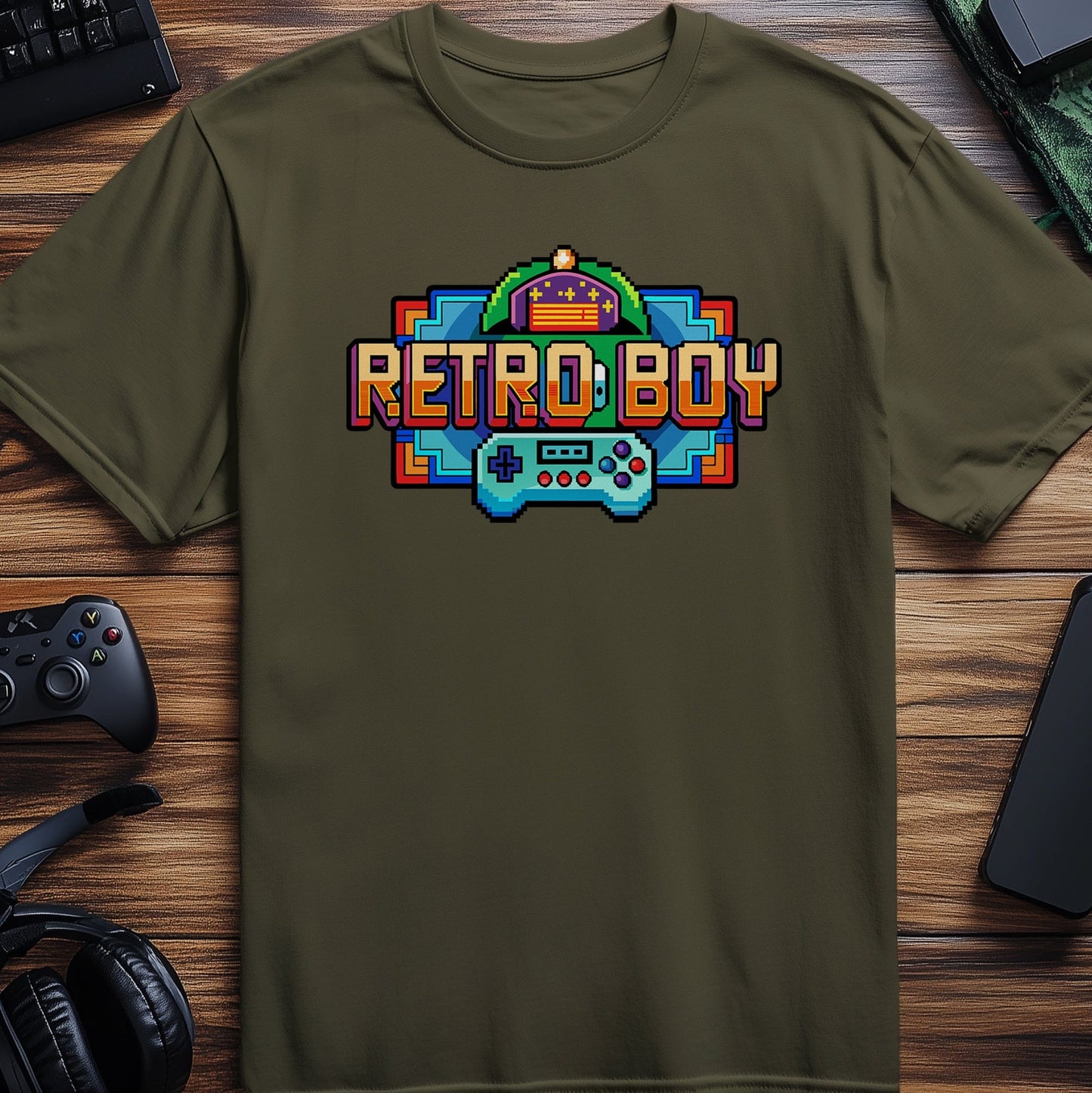 Pixel 57 Retro Boy T-Shirt