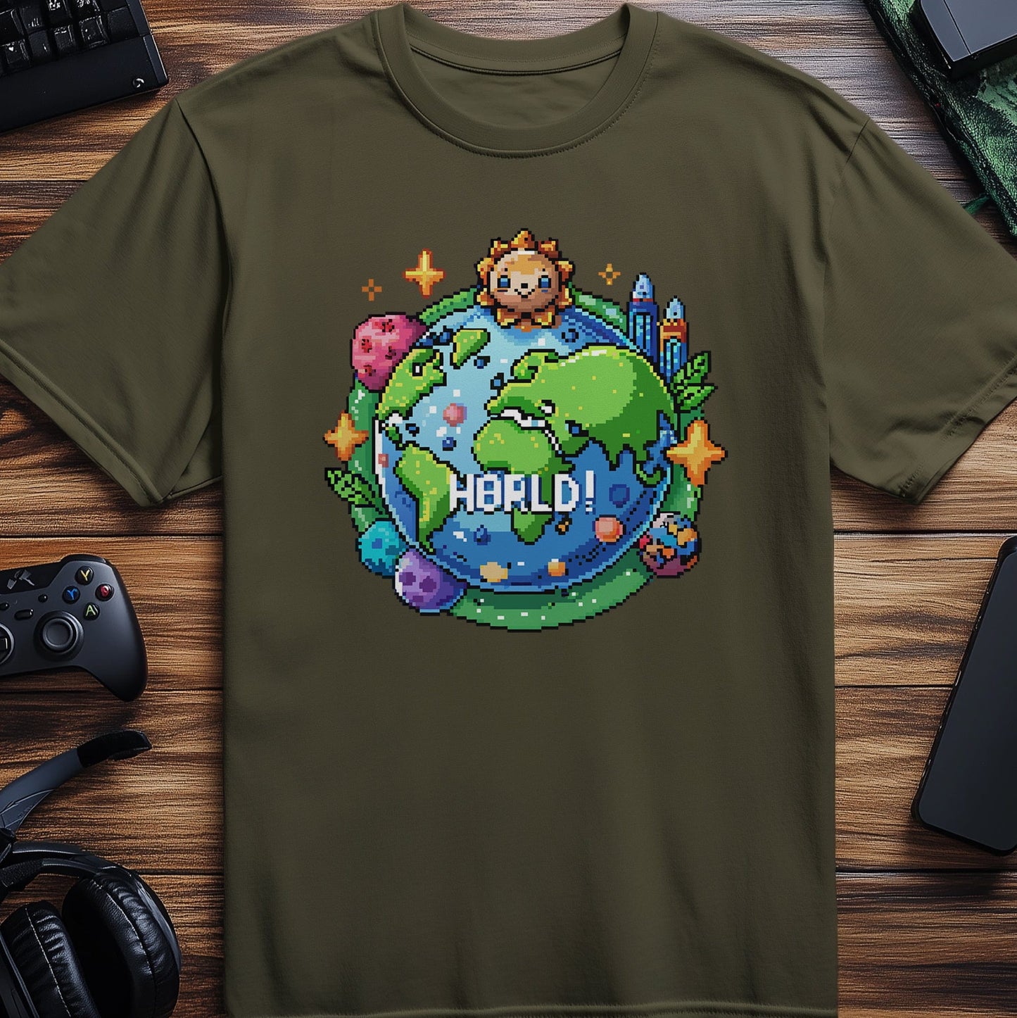 Pixel 56 T-shirt Earth