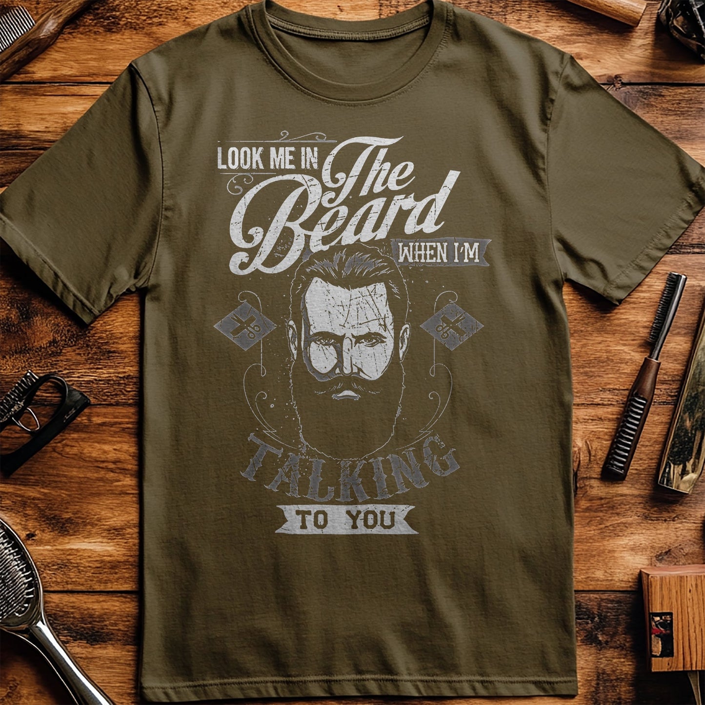 Look Me in the Beard T-shirt