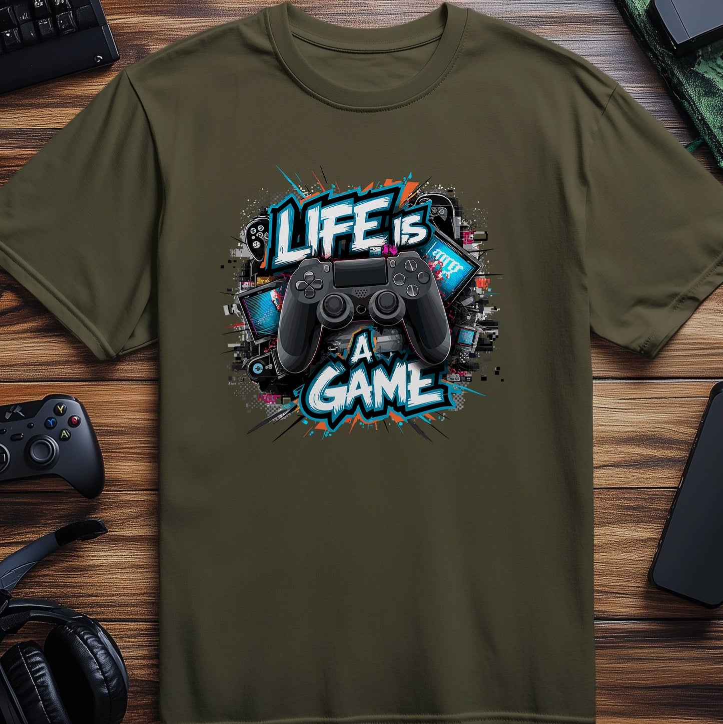 Gamer35 T-Shirt  Life is a Game