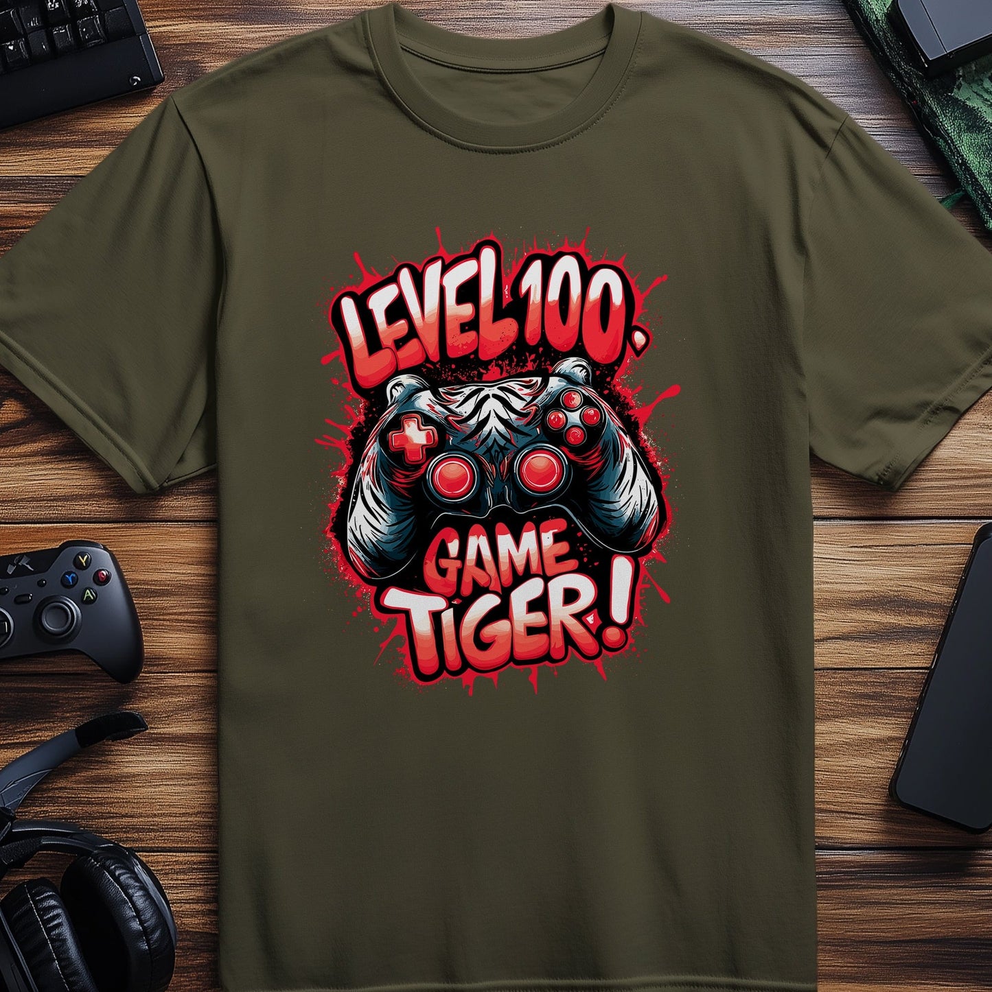 Gamer7 Level 100 Tiger t-shirt