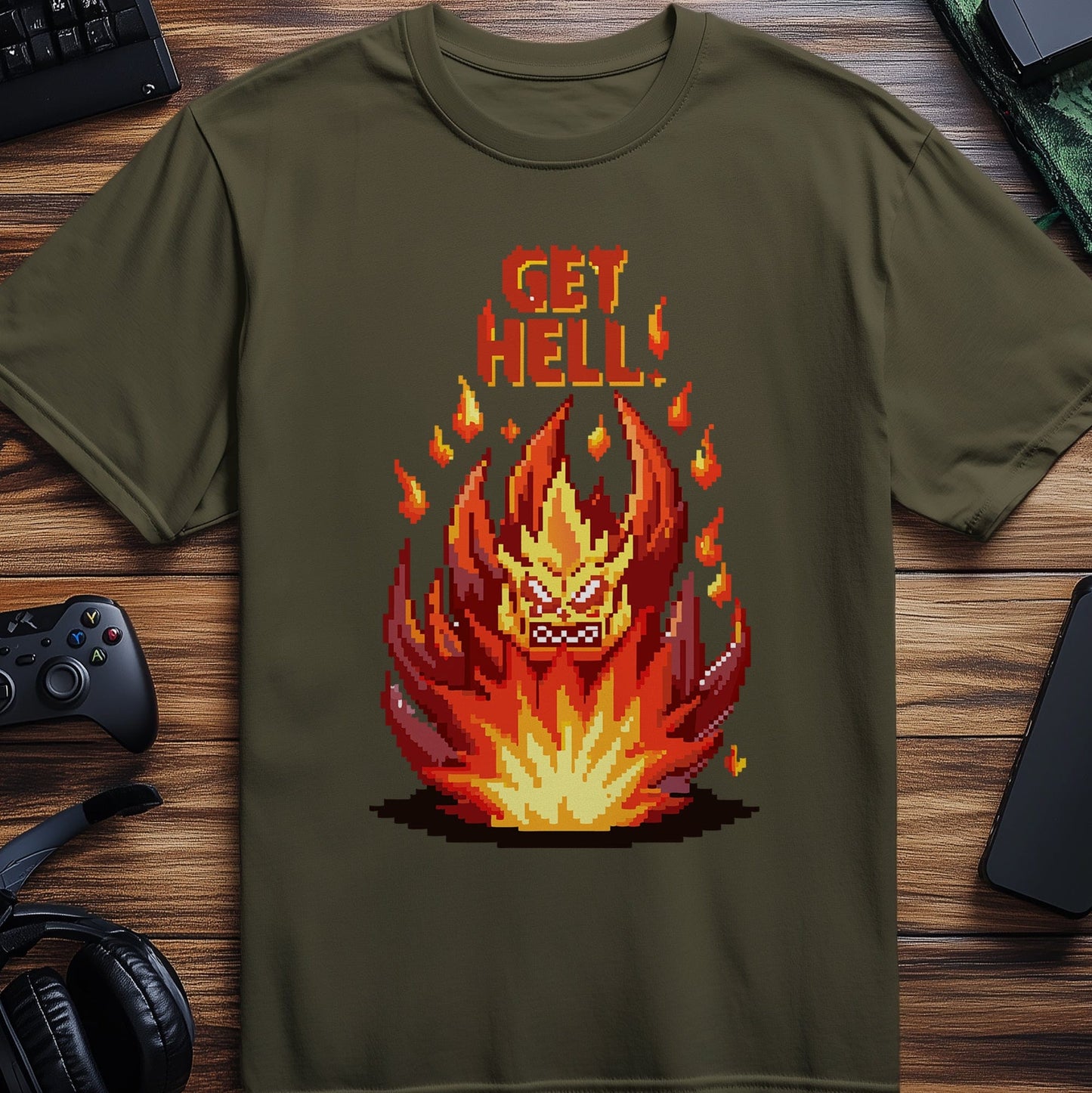Pixel 62 T-shirt  Fire