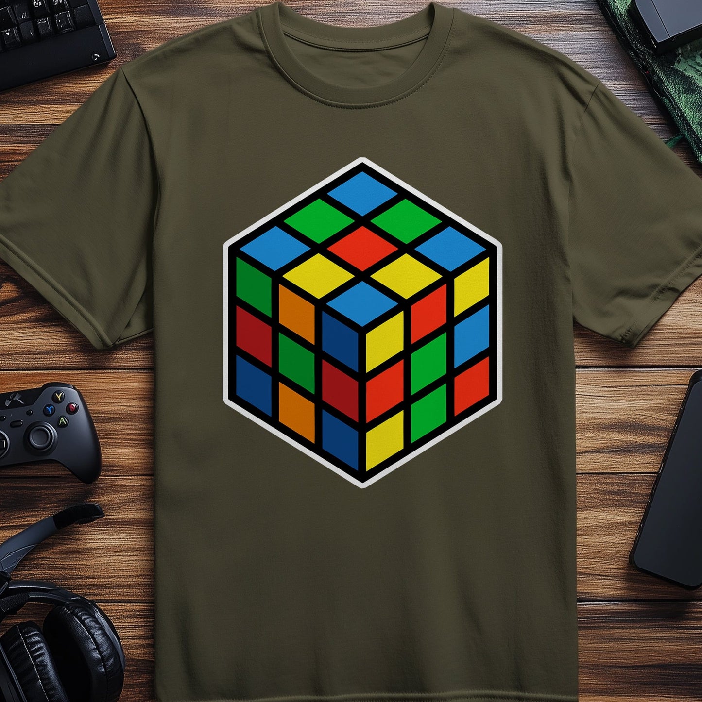Pixel 82 Funny T-Shirt  Rubik's Cube