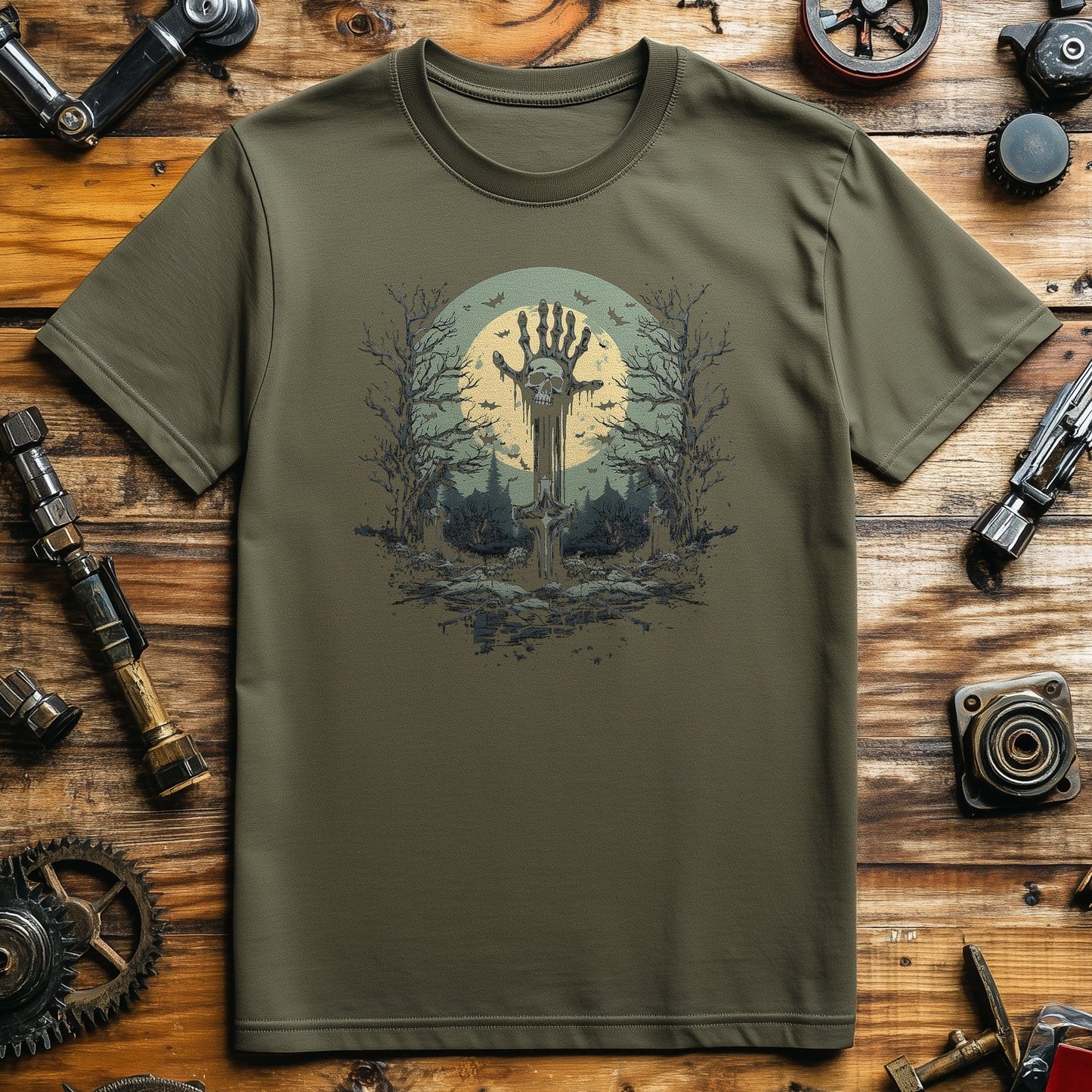 Dead-Hand-2 Skeleton T-shirt -