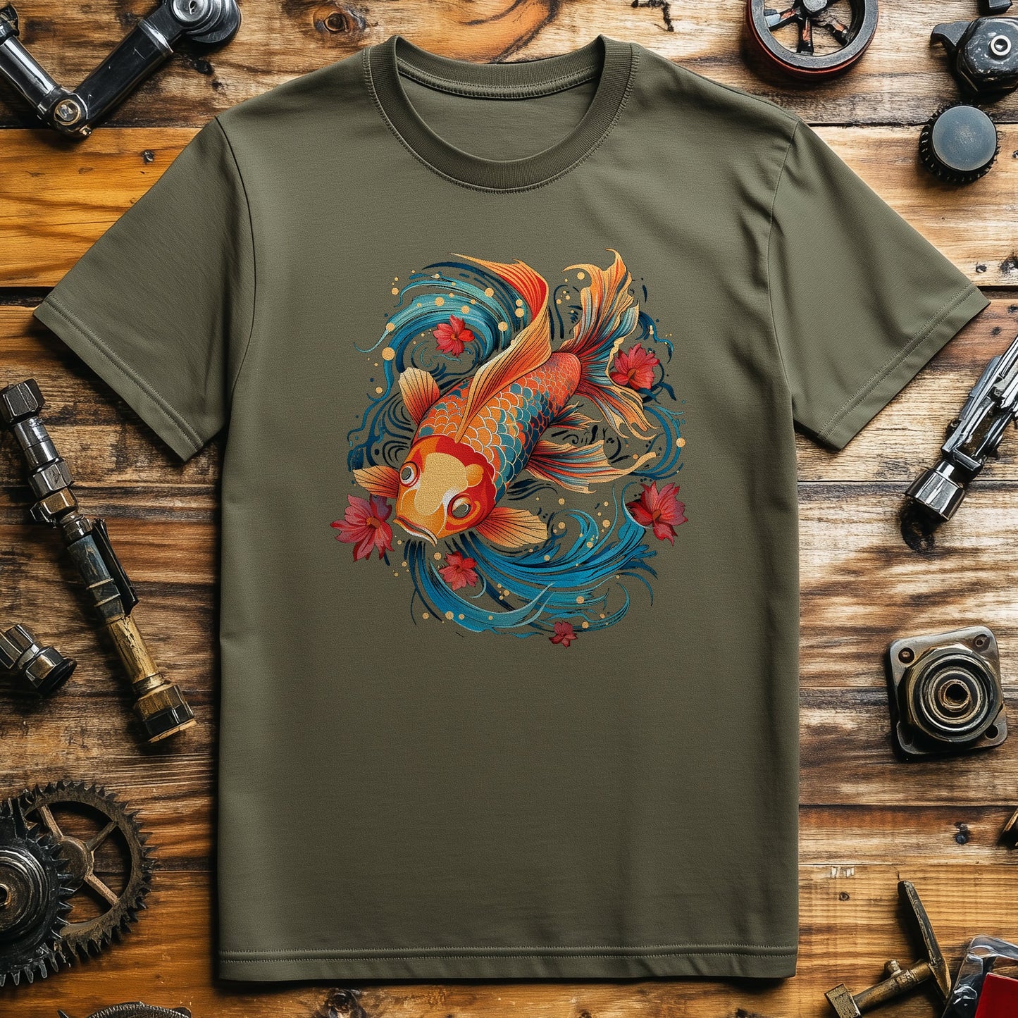 Koi Fish T-shirt - Dive into Fun!