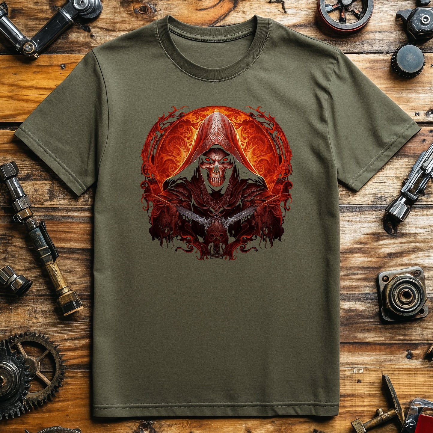 Flame-Skull T-Shirt -