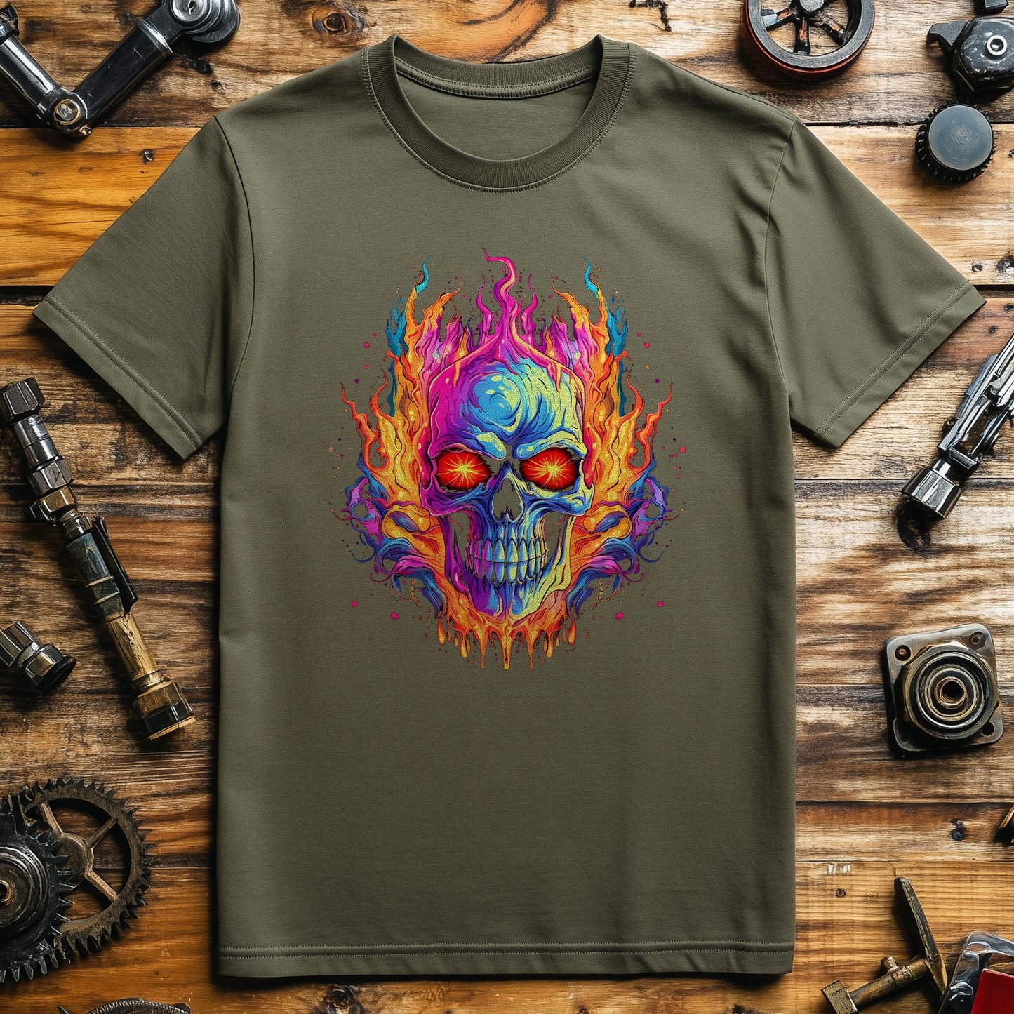 Skull Flame 4 T-Shirt - Ignite Your