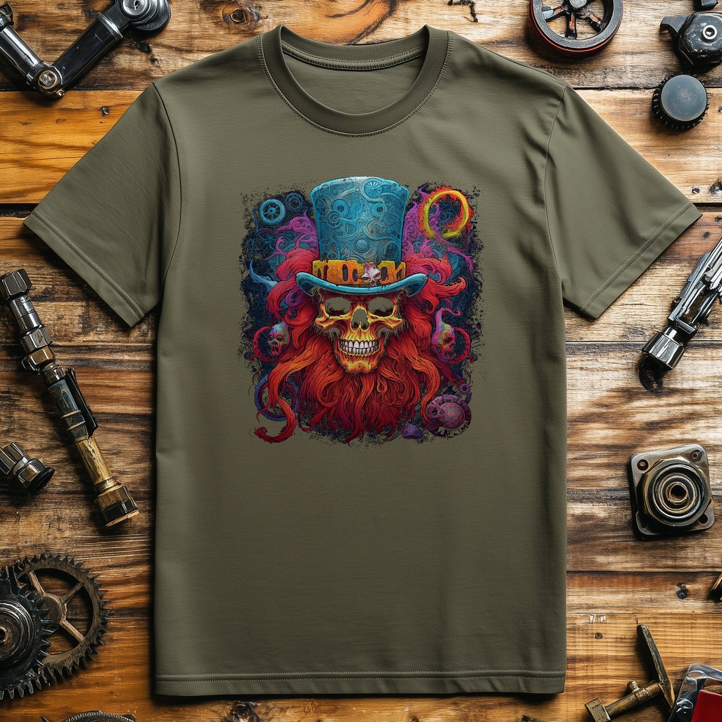 Pstchadelic Skull T-Shirt - Top Hat