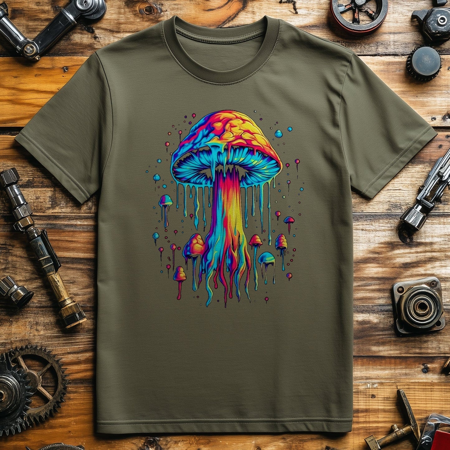 Drip Mushroom 2 T-Shirt - Colorful