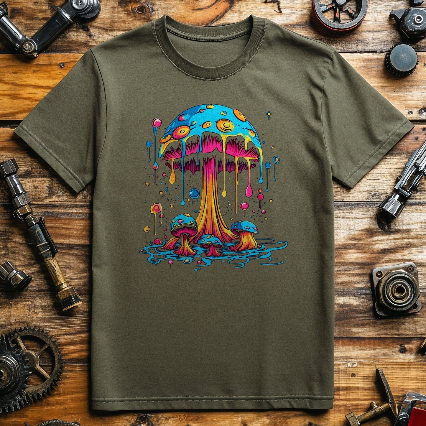 Drip-Mushroom T-Shirt - Get Your