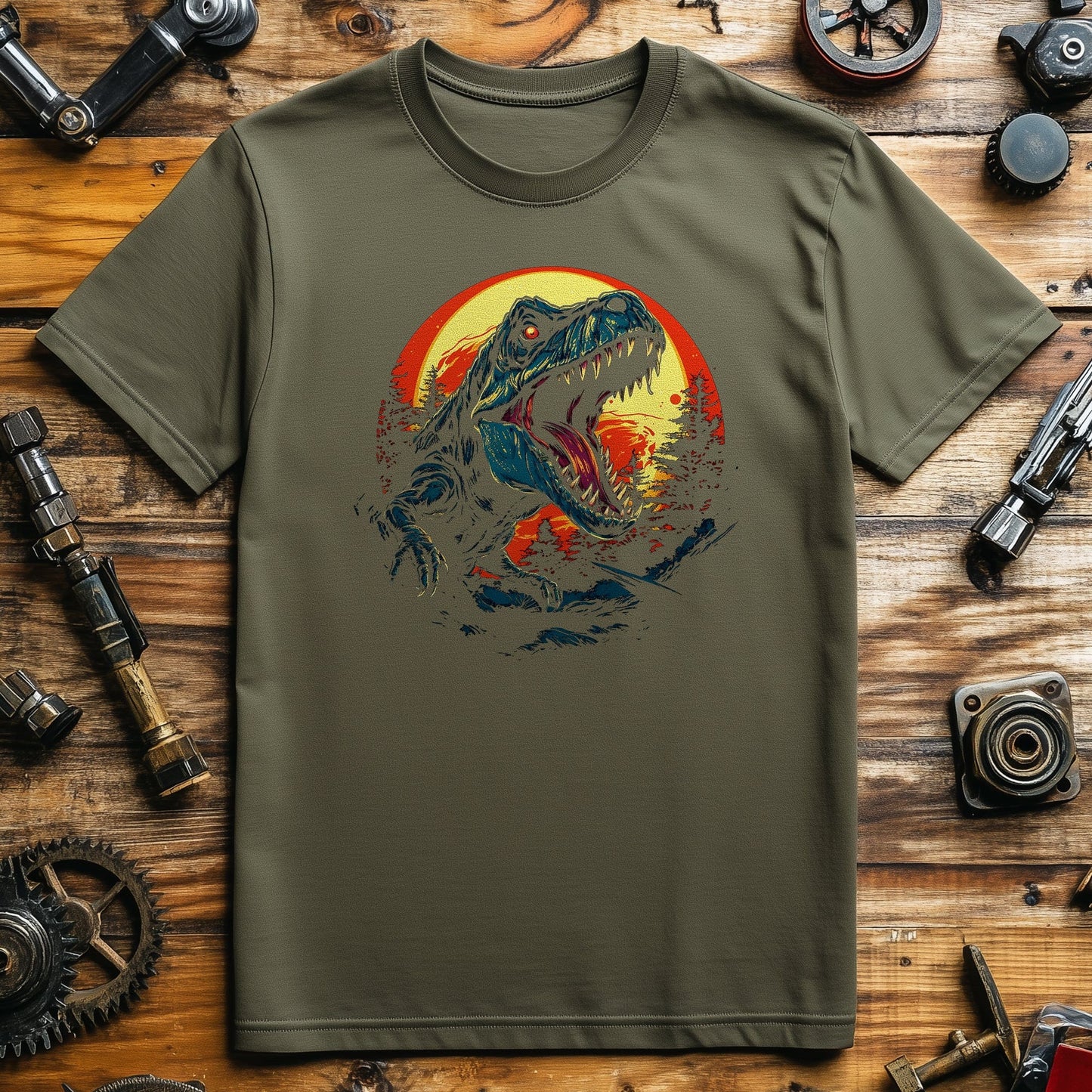 T-Rex Moon 2 T-Shirt - Roar into