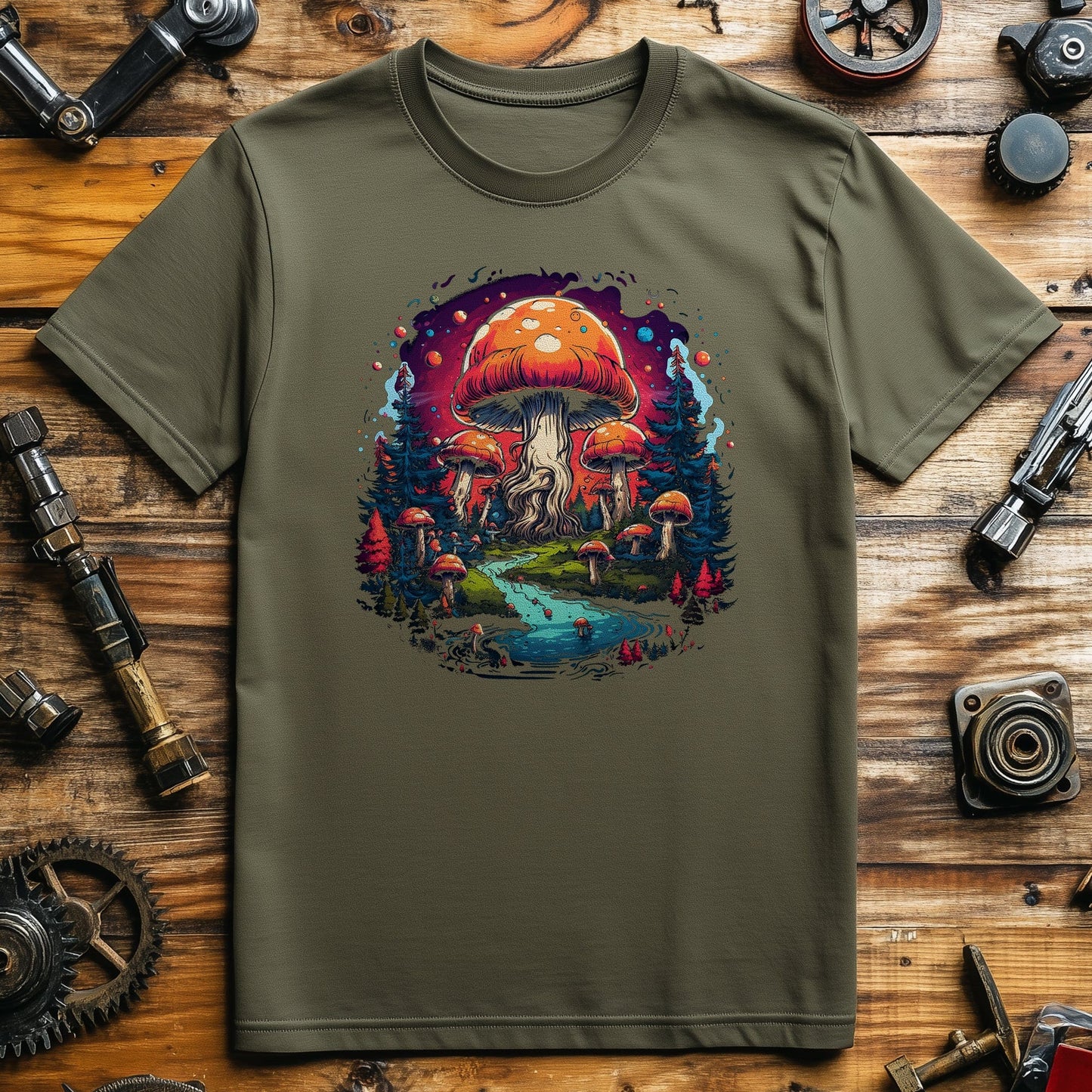 Mush-River T-shirt: Fungi Fun