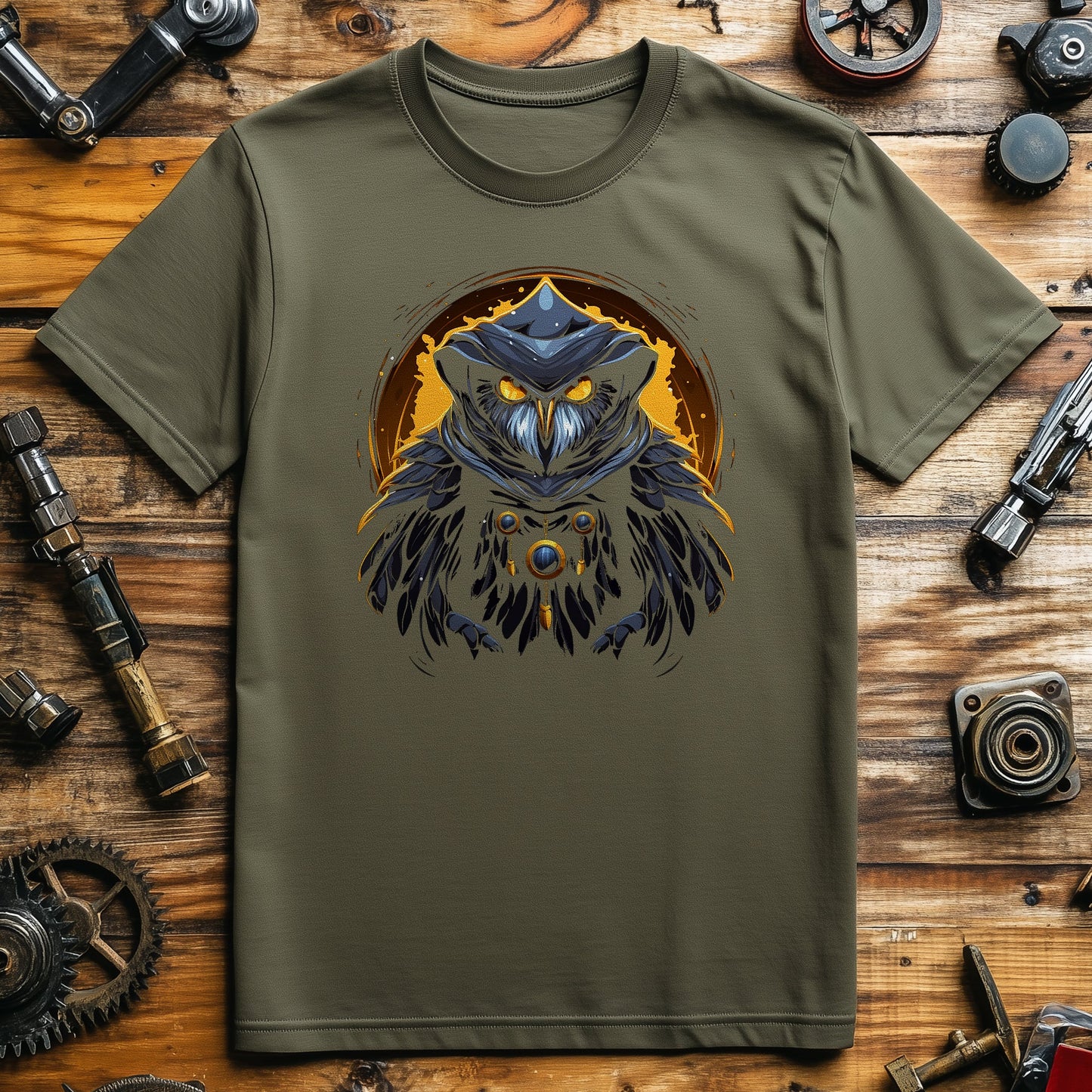 Owl Wizard T-shirt - Hooting with