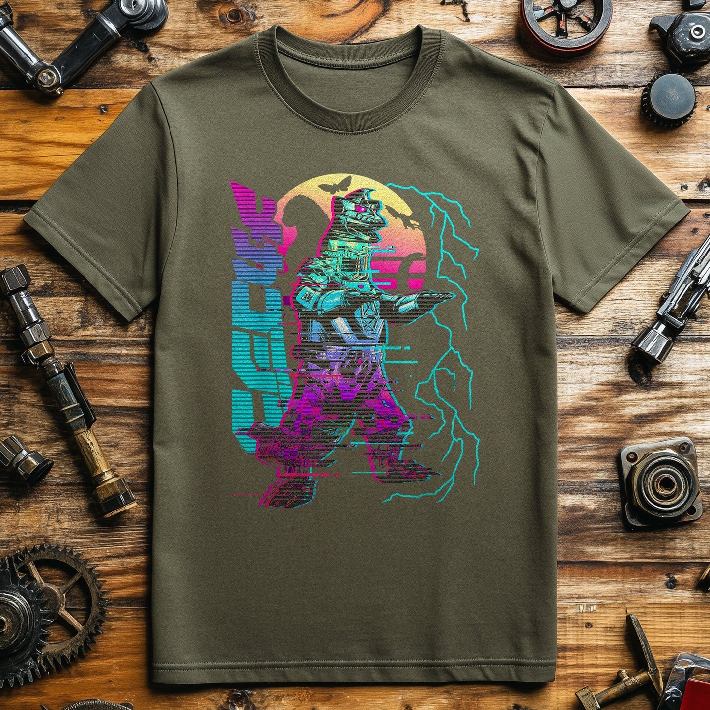 Godzilla Neon Mechagodzilla T-Shirt