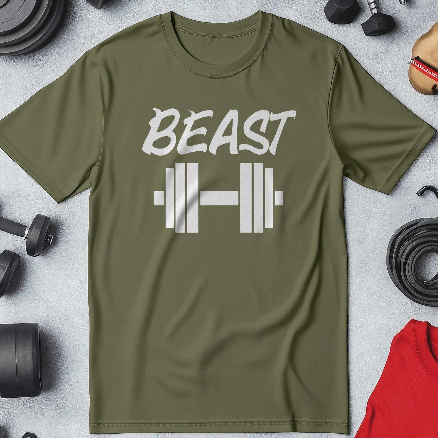 Beast Dumbbell T-Shirt - Flex Your