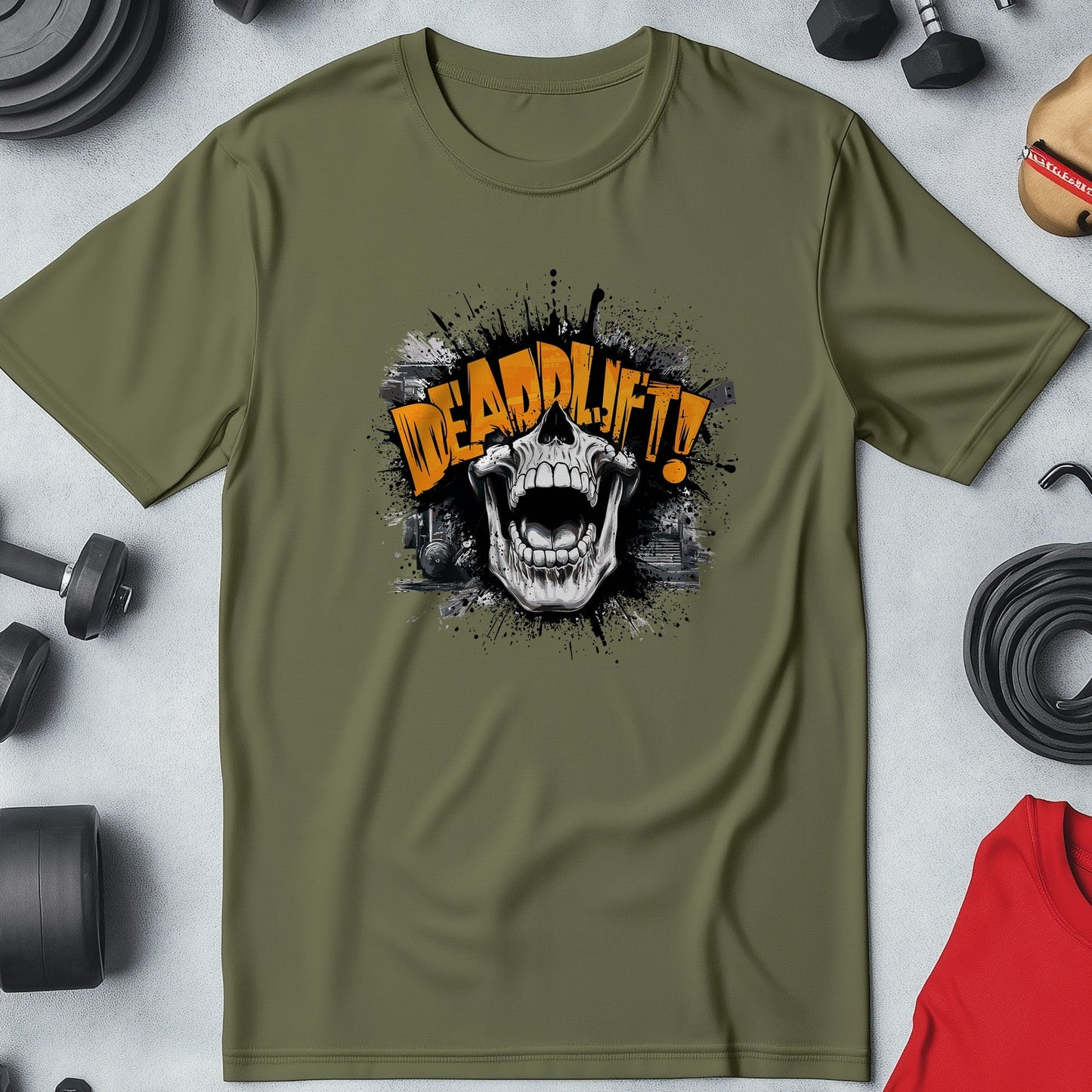 Gym 45 Deadlift skull T-shirt