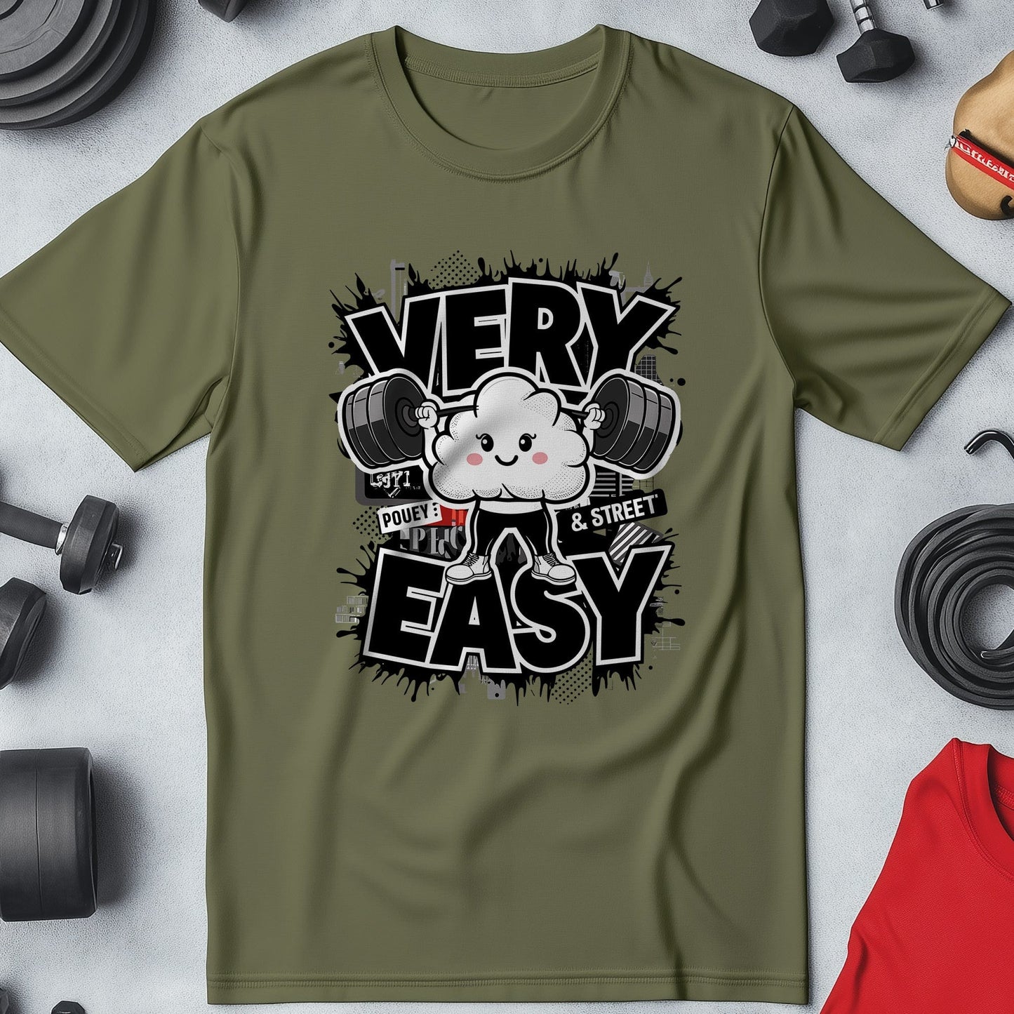 Gym 78 t-shirt Workout with a cloud of ease!