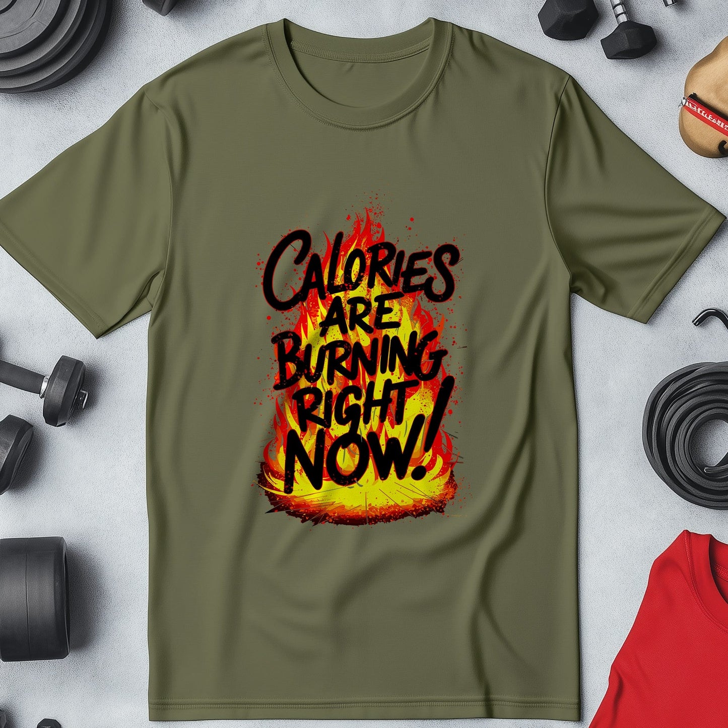 Gym 94 T-shirt Calories on Fire