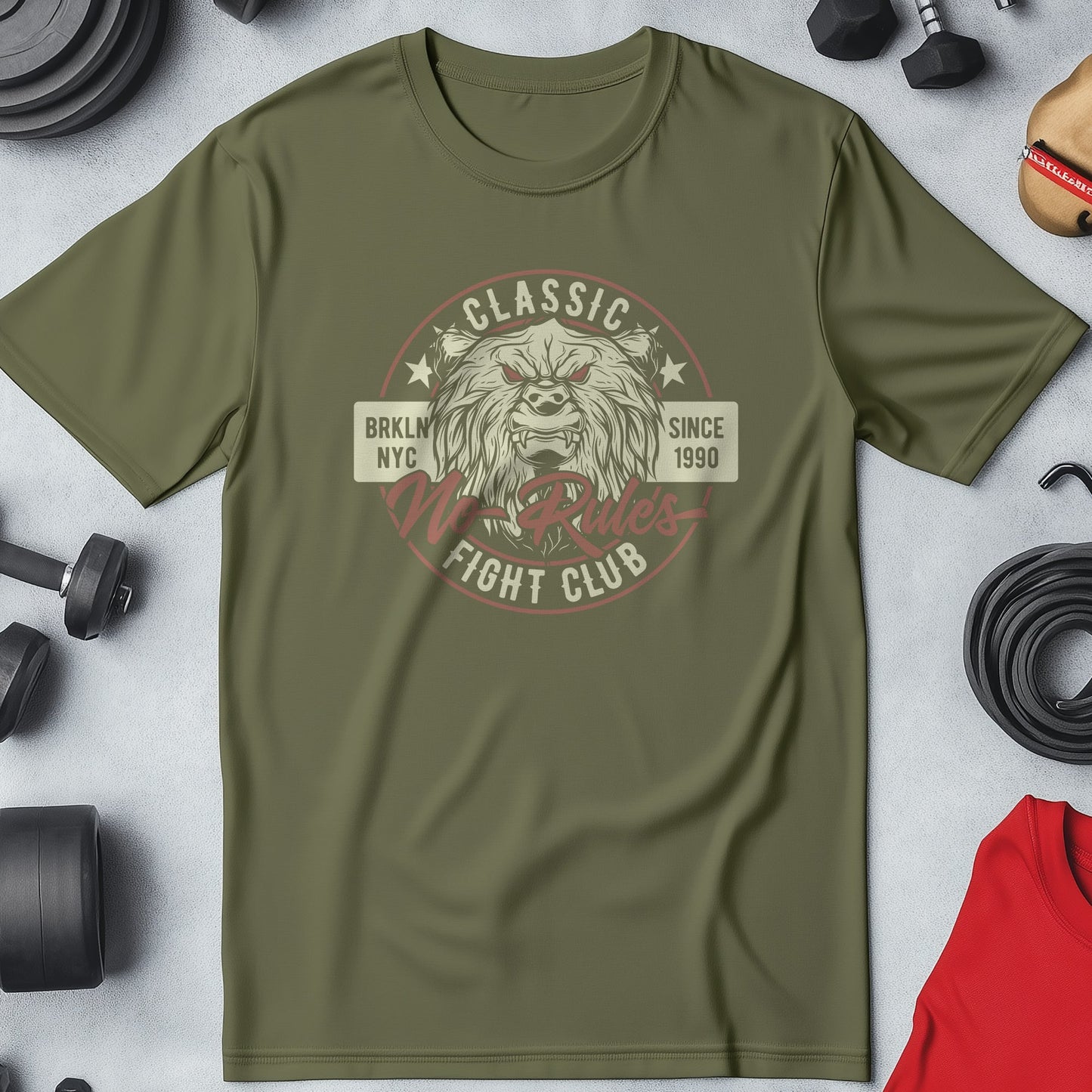 No Rules Fight Club Bear t-shirt -