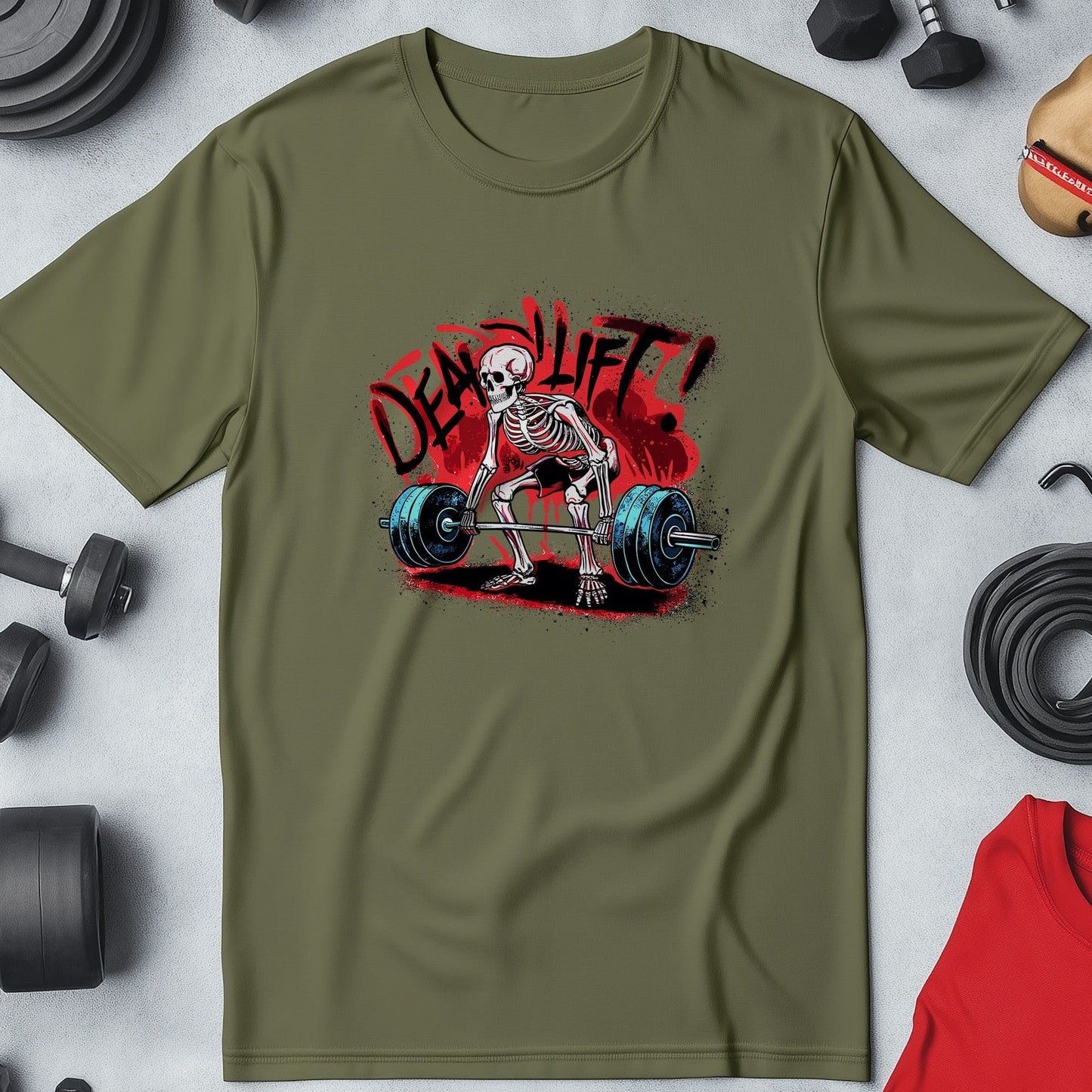 Gym 17Dead lift skeleton T-Shirt