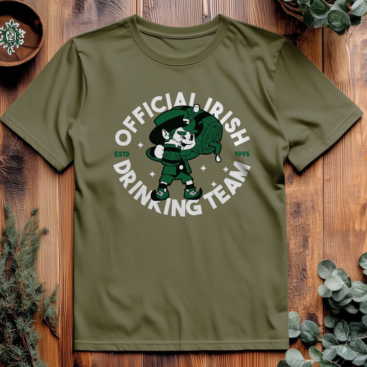 Leprechaun Drinking Team t-shirt