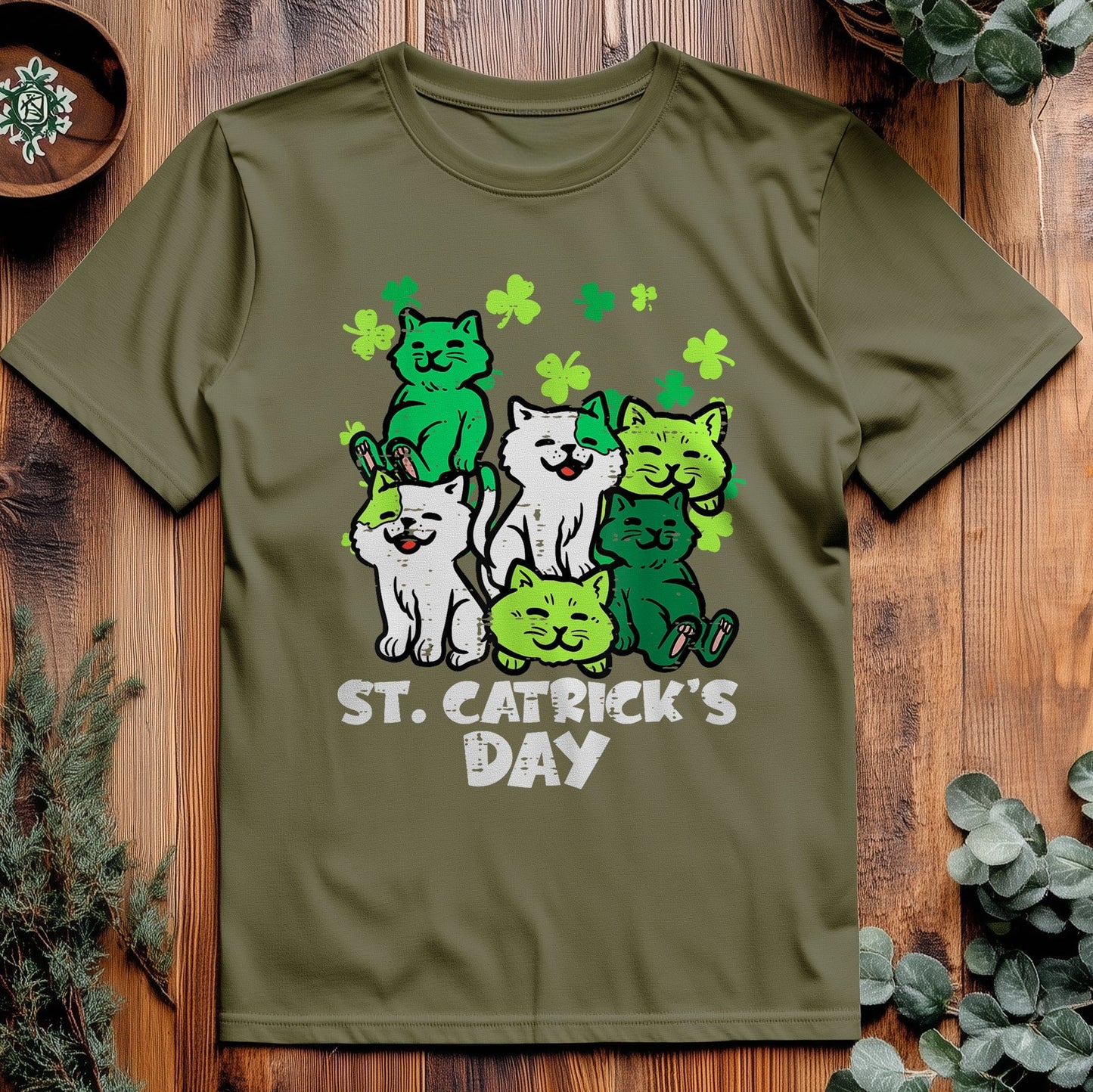 St. Patrick's Day Cats T-shirt