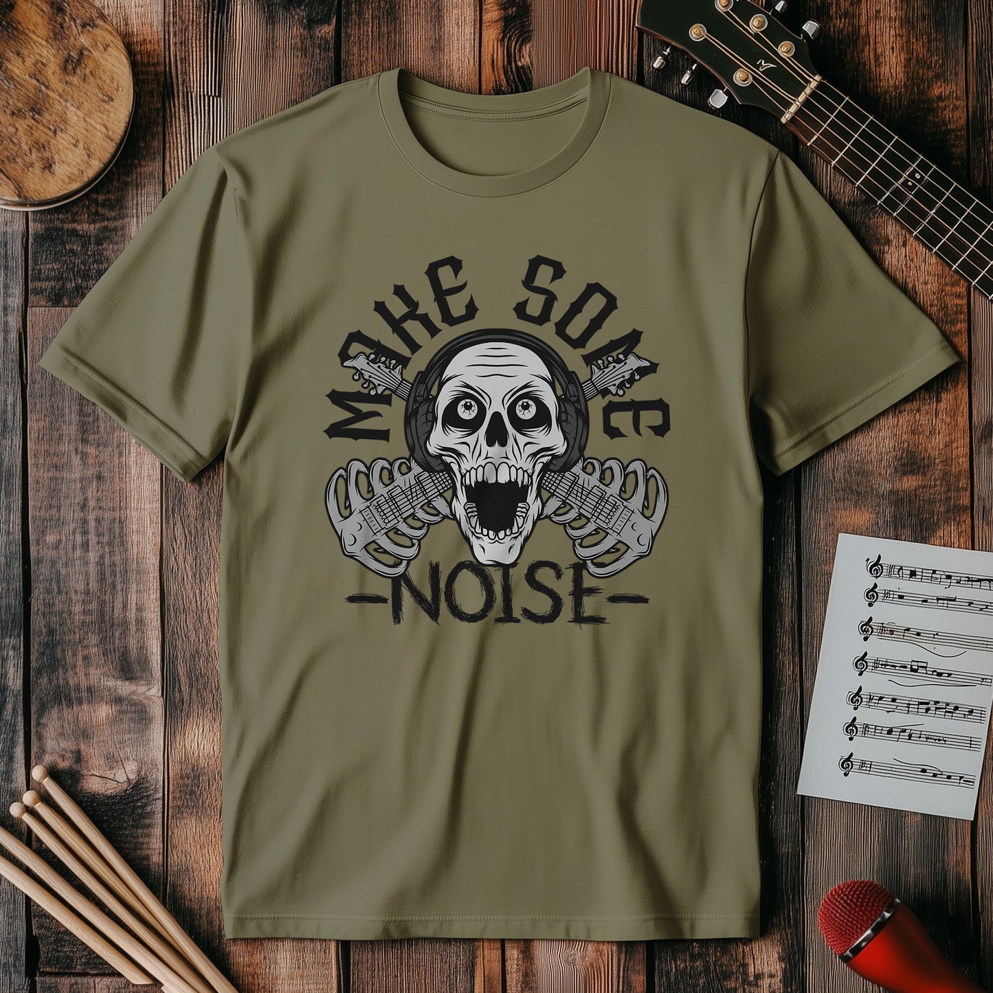 Make Some Noise Skull T-Shirt